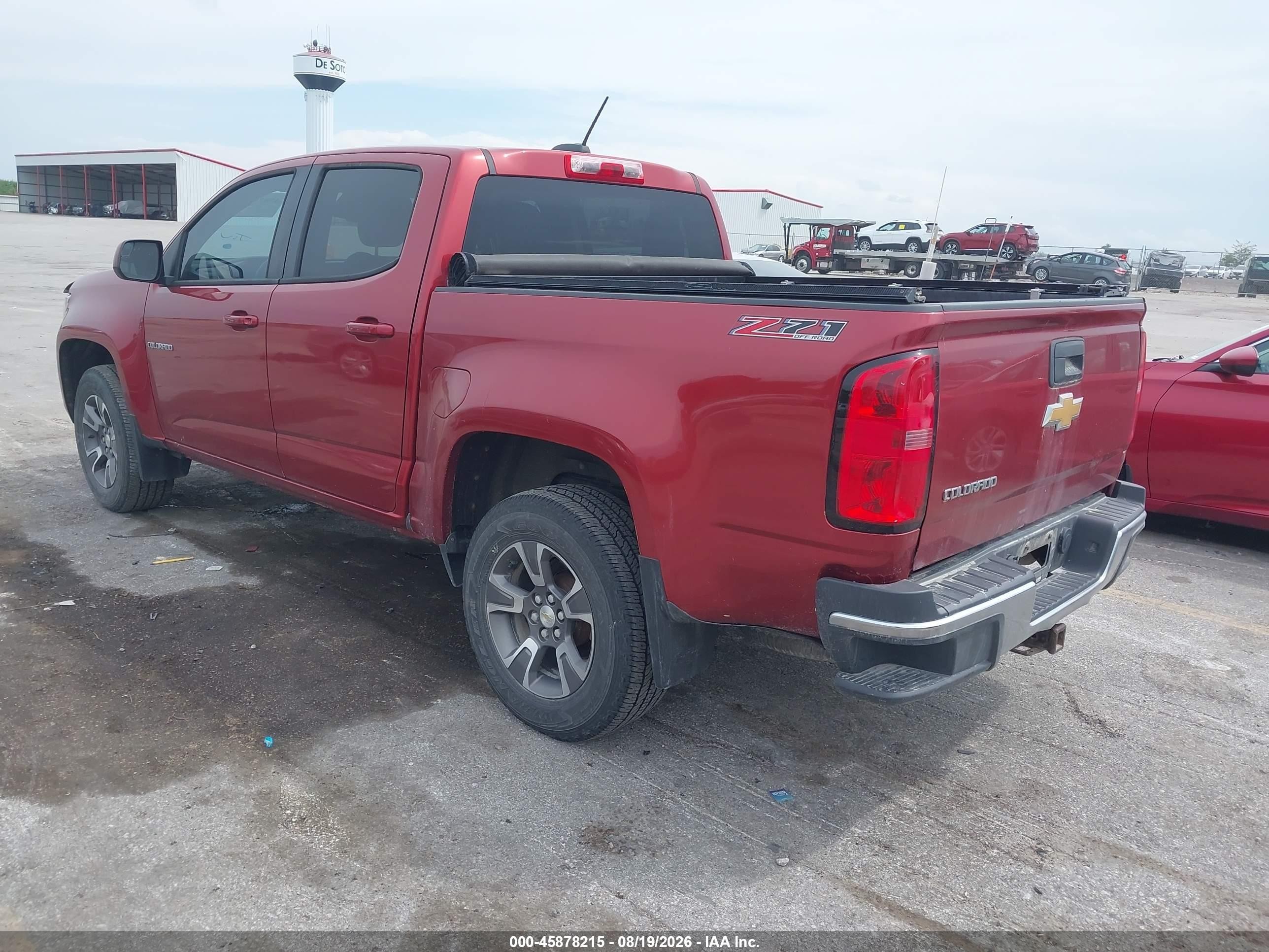 2015 Chevrolet Colorado Z71 Maroon vin: 1GCGTCE35F1126139
