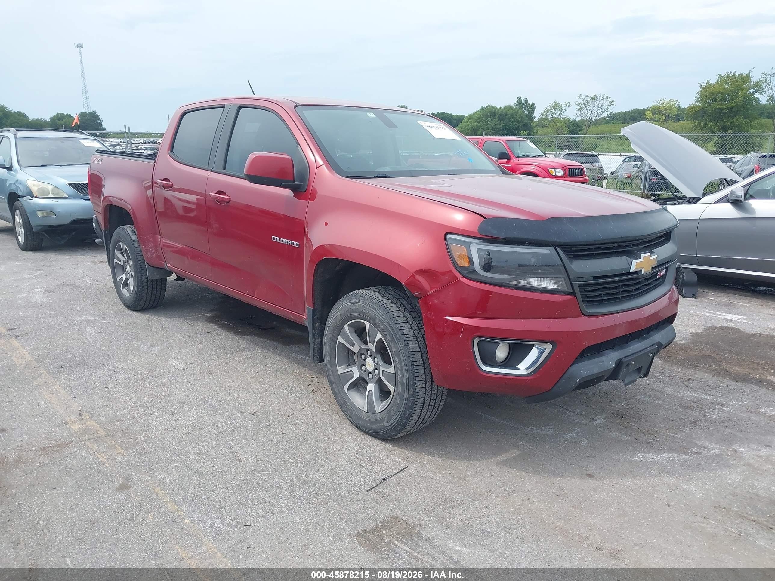 2015 Chevrolet Colorado Z71 Maroon vin: 1GCGTCE35F1126139
