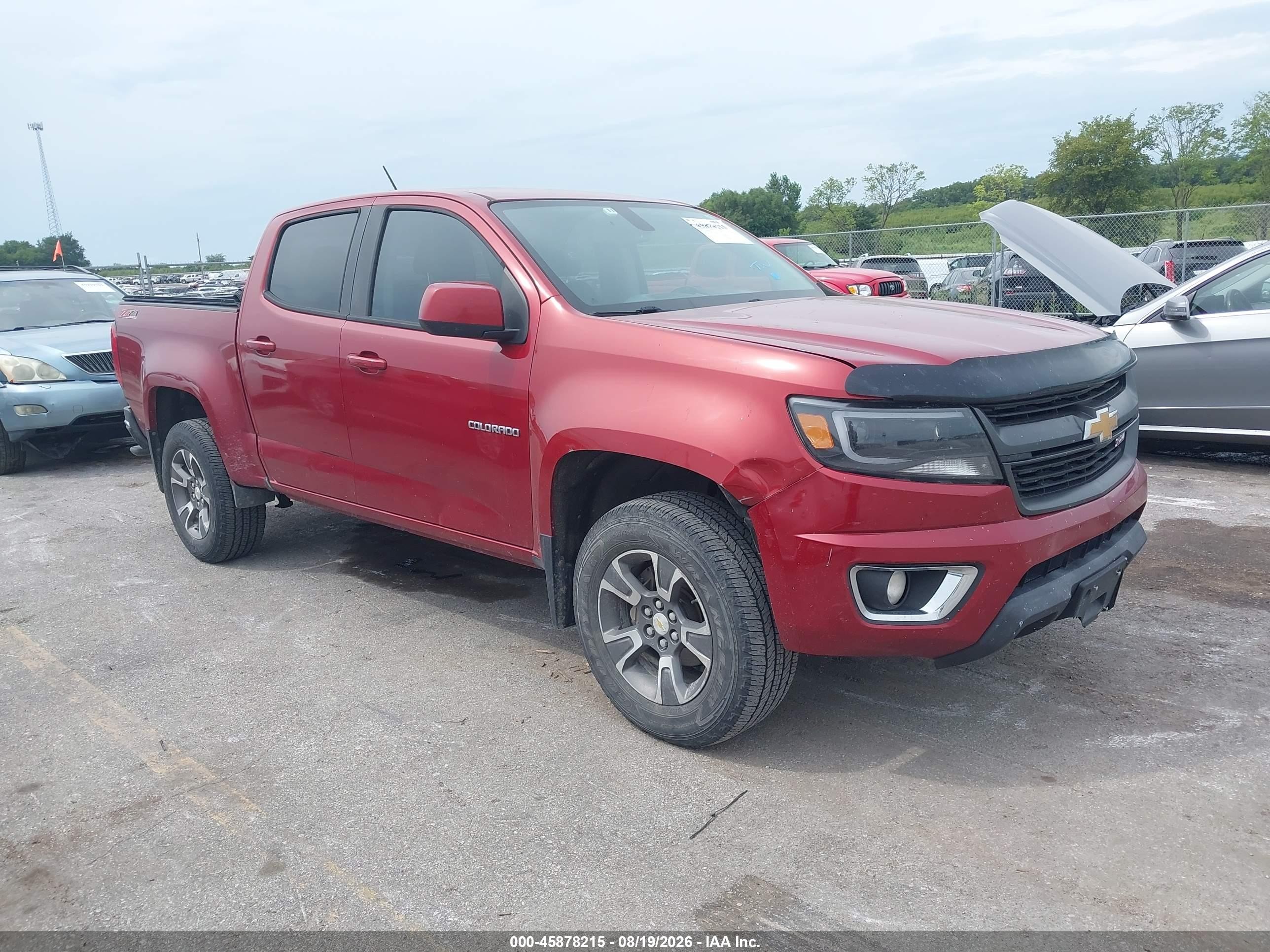 2015 Chevrolet Colorado Z71 Maroon vin: 1GCGTCE35F1126139