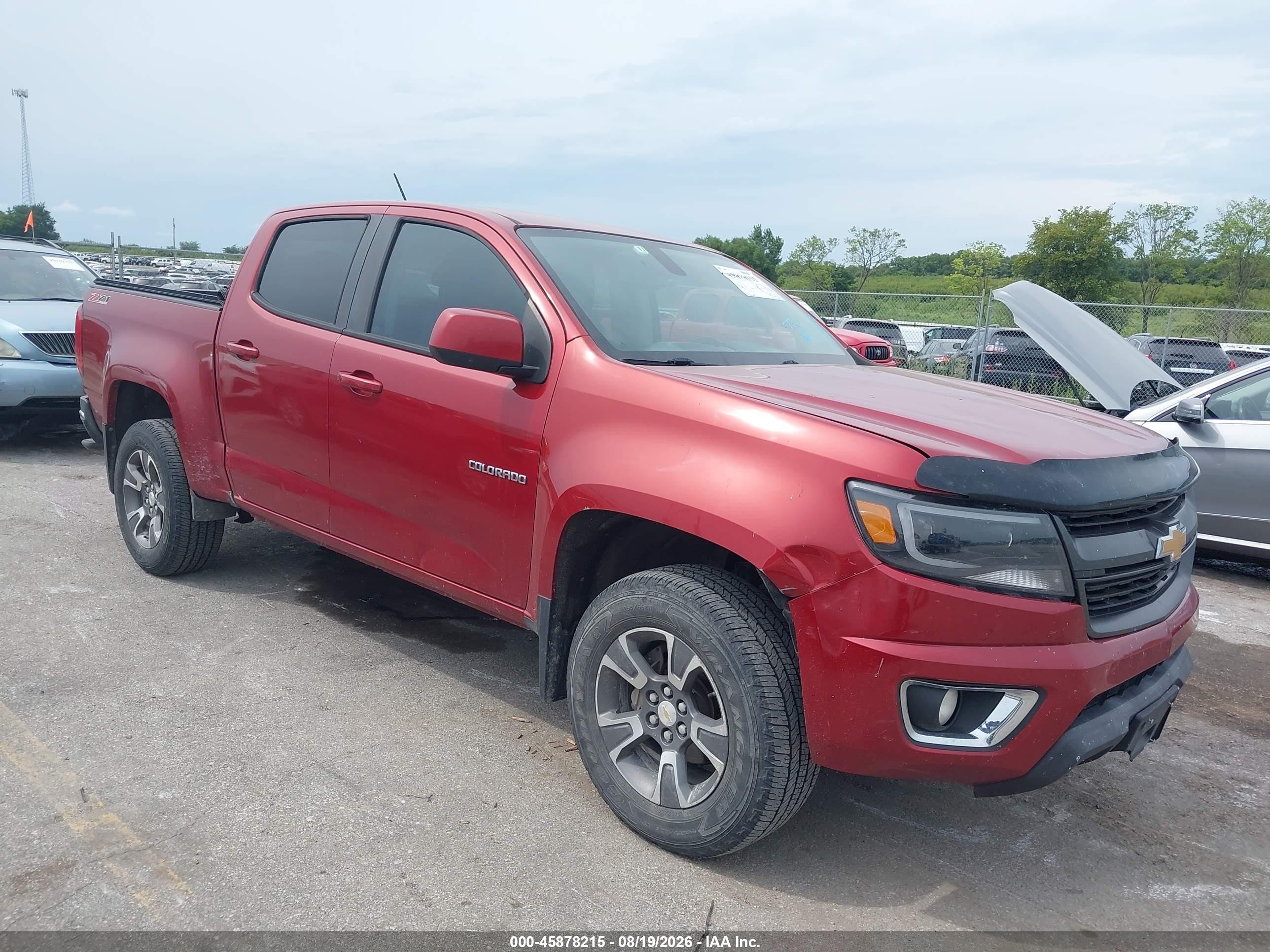 2015 Chevrolet Colorado Z71 Maroon vin: 1GCGTCE35F1126139