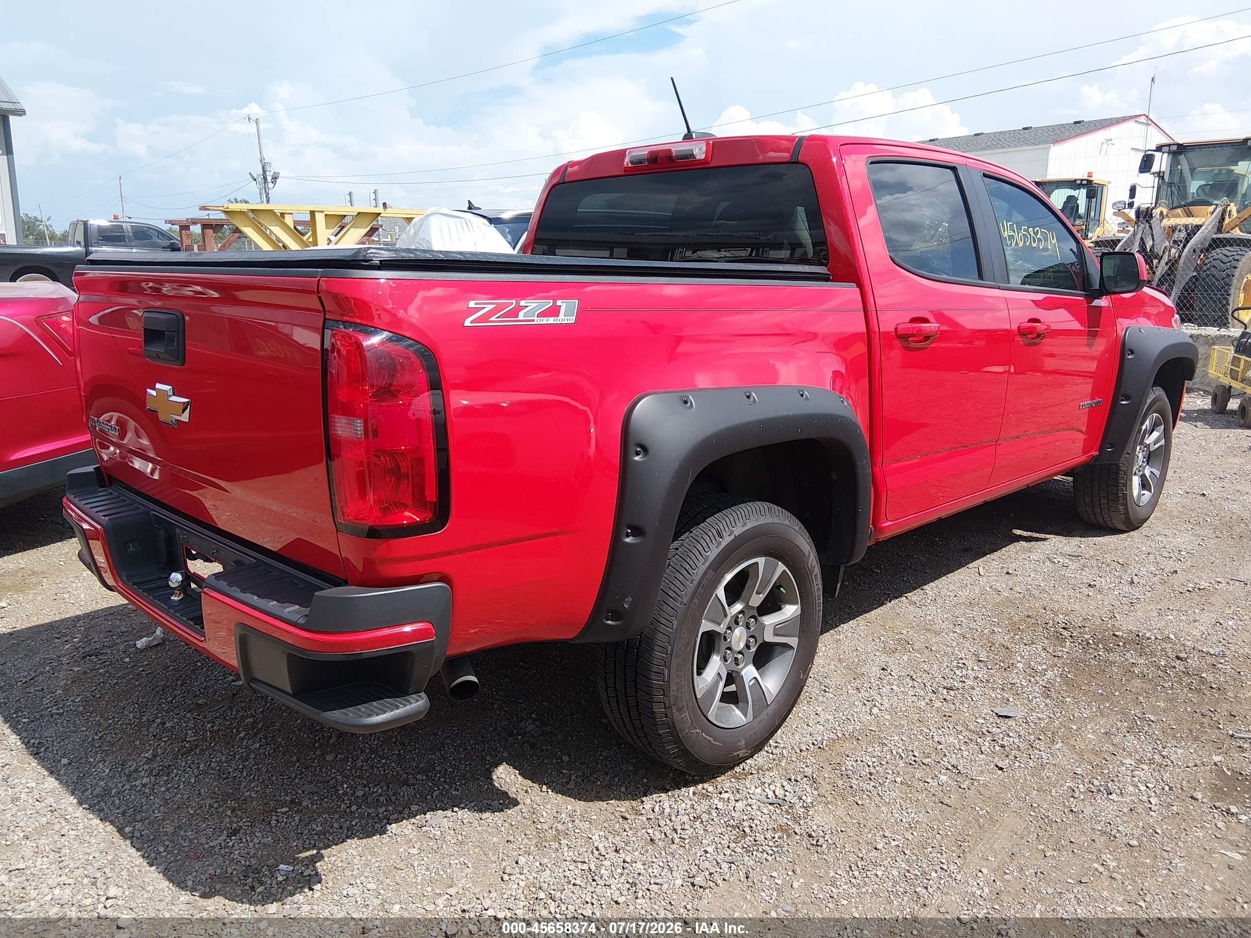 2015 Chevrolet Colorado Z71 Red vin: 1GCGTCE35F1129204