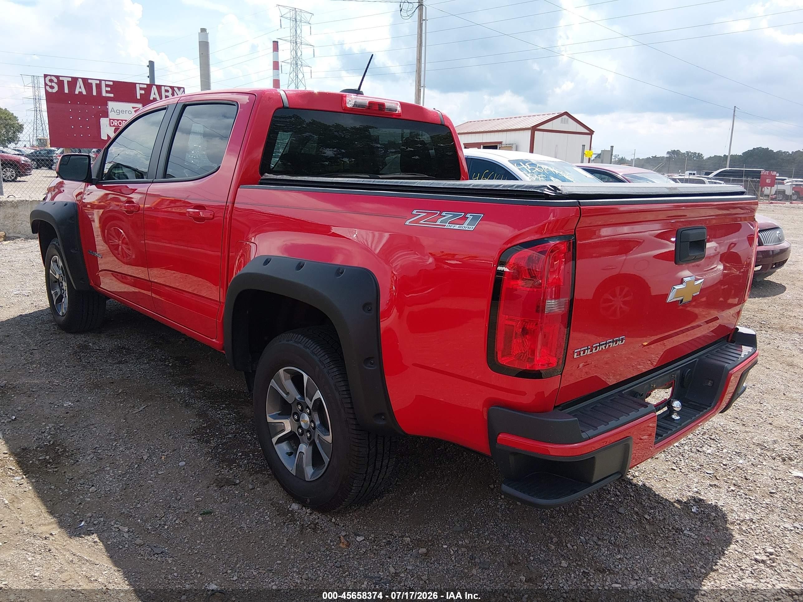 2015 Chevrolet Colorado Z71 Red vin: 1GCGTCE35F1129204