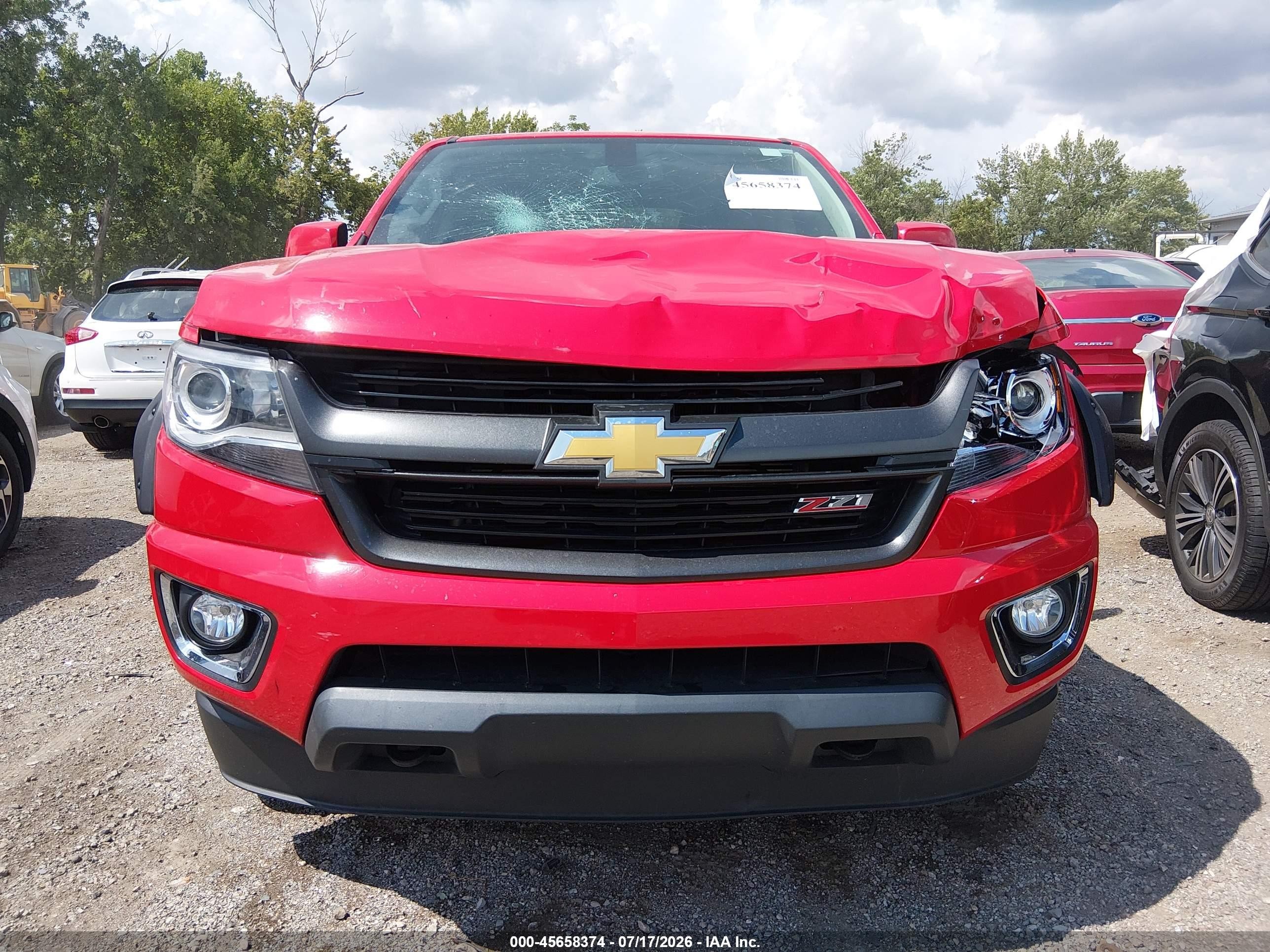 2015 Chevrolet Colorado Z71 Red vin: 1GCGTCE35F1129204