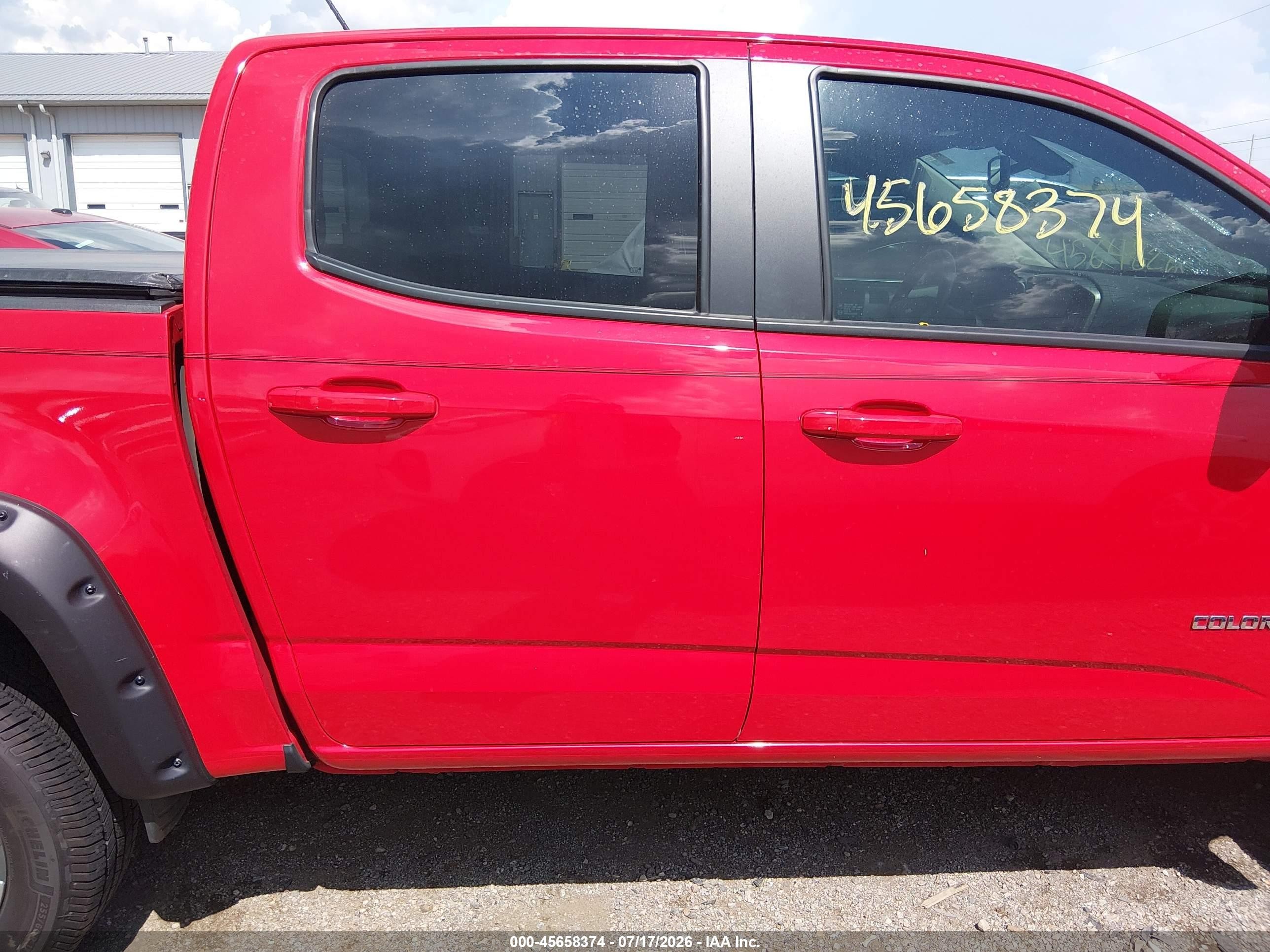 2015 Chevrolet Colorado Z71 Red vin: 1GCGTCE35F1129204