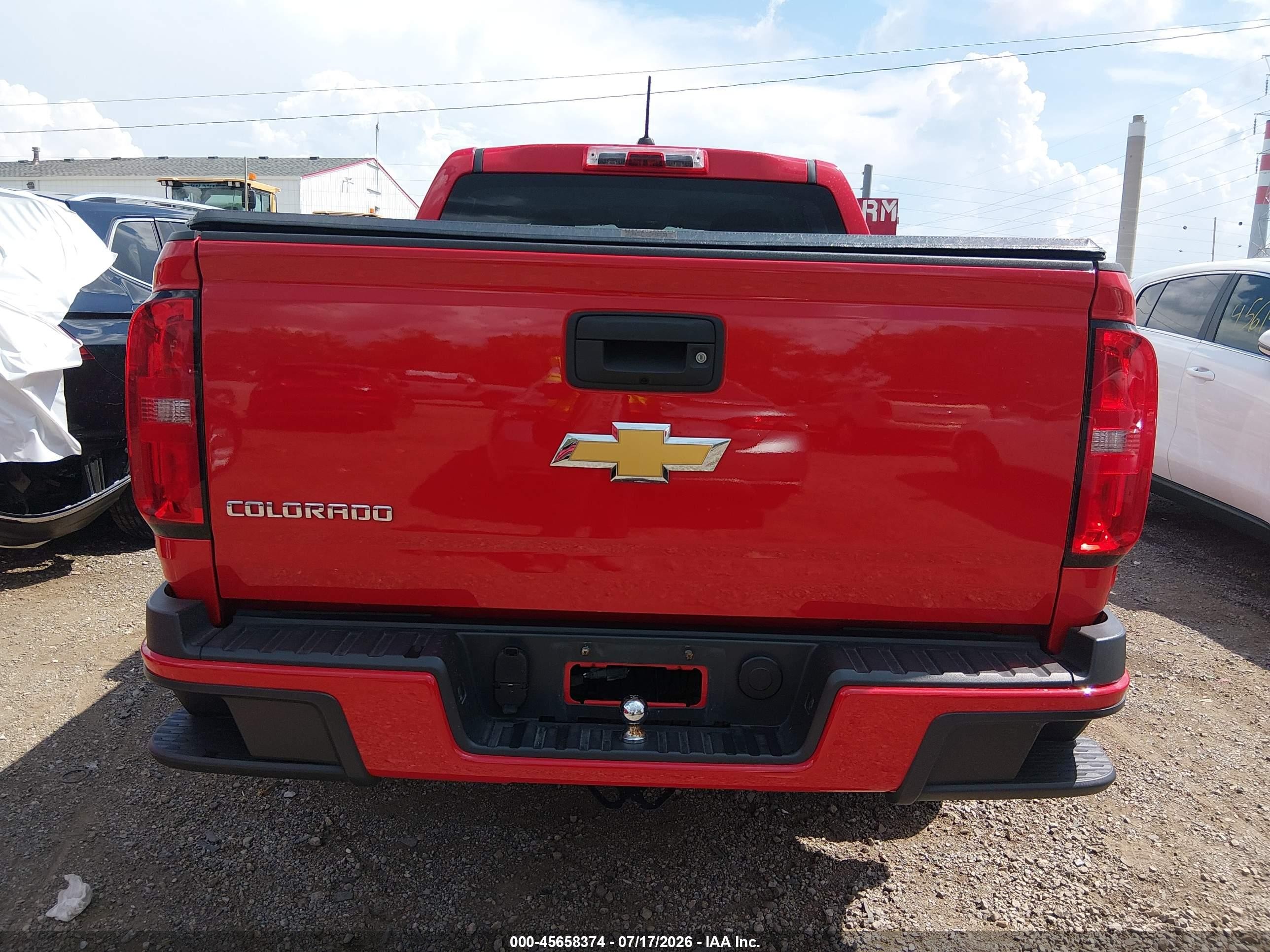 2015 Chevrolet Colorado Z71 Red vin: 1GCGTCE35F1129204