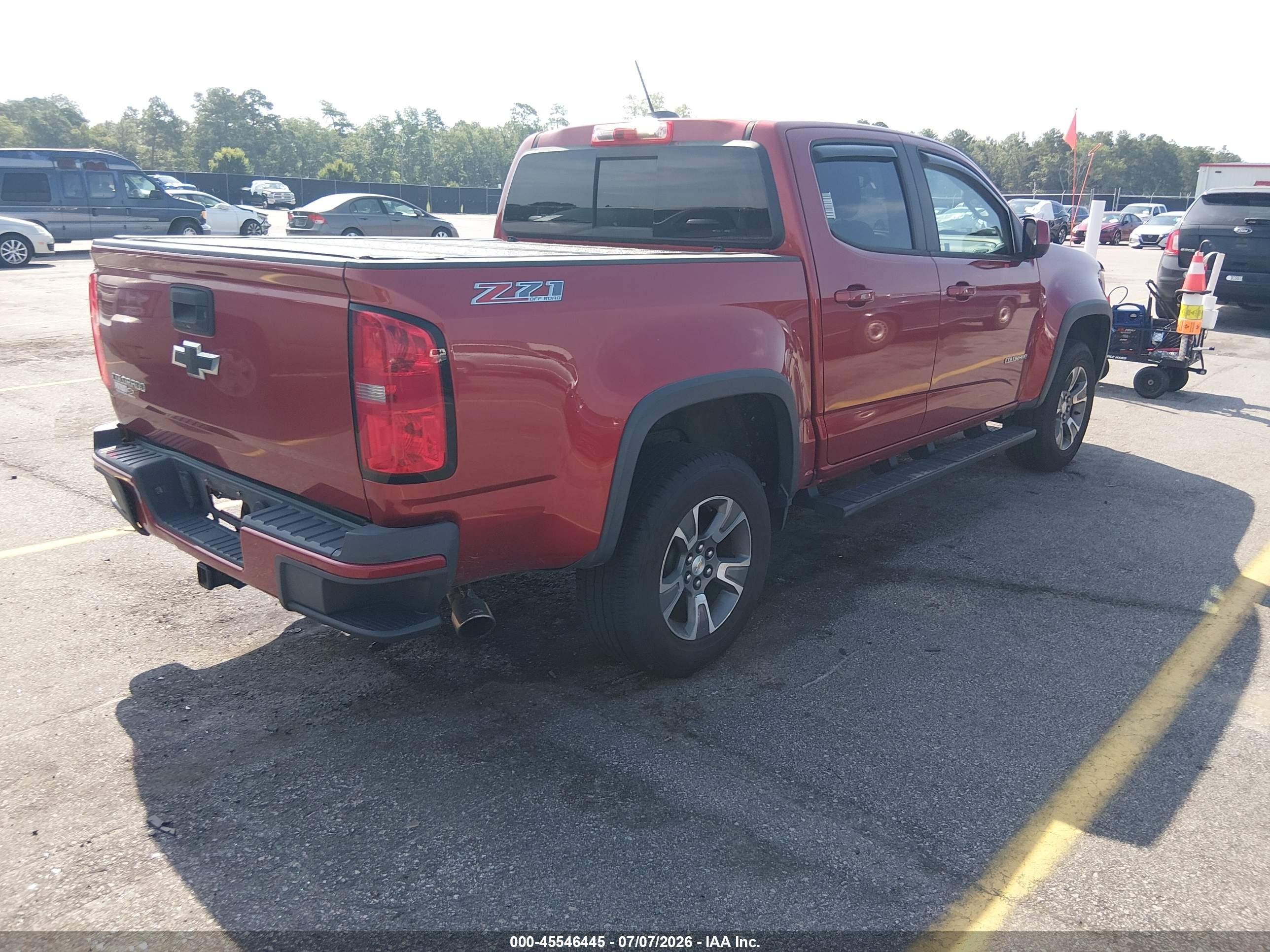 2015 Chevrolet Colorado Z71 Red vin: 1GCGTCE35F1214186