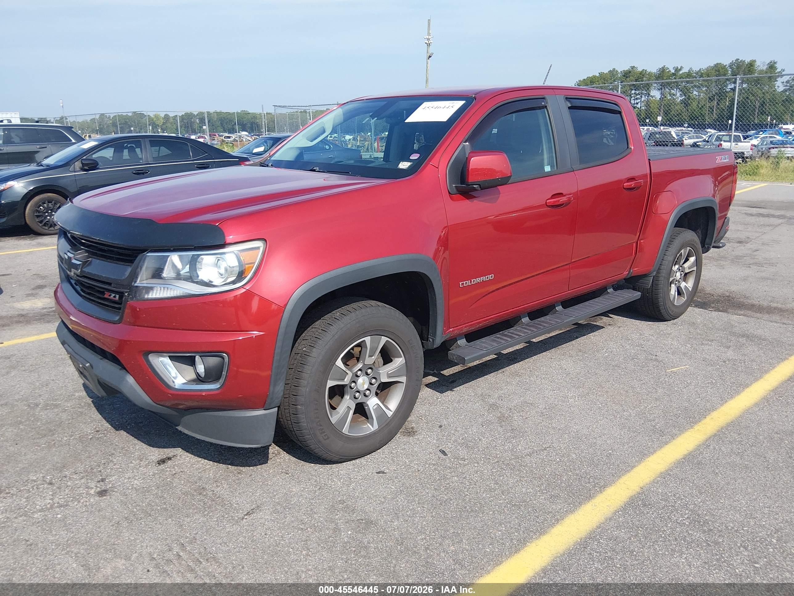 2015 Chevrolet Colorado Z71 Red vin: 1GCGTCE35F1214186
