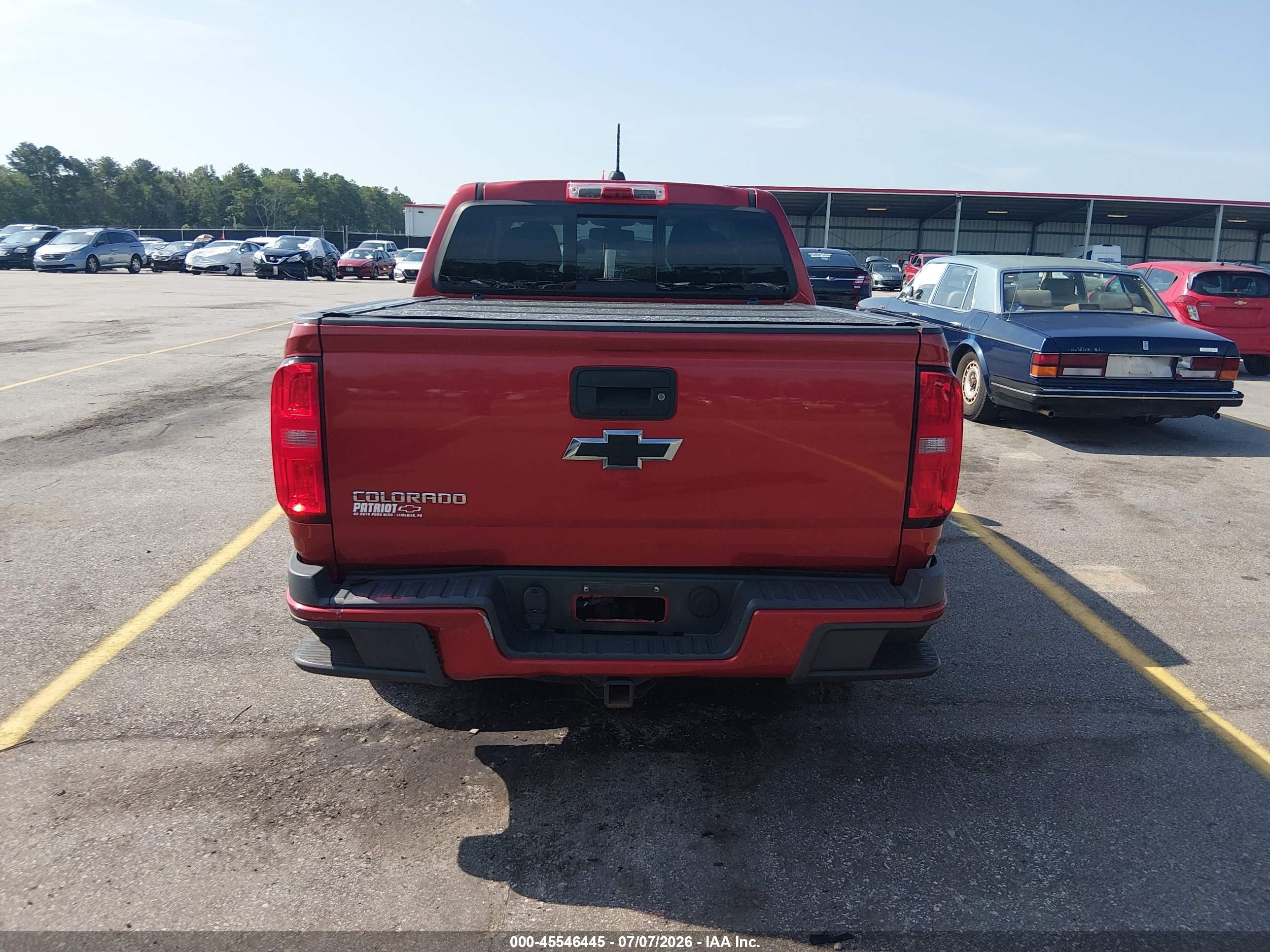 2015 Chevrolet Colorado Z71 Red vin: 1GCGTCE35F1214186
