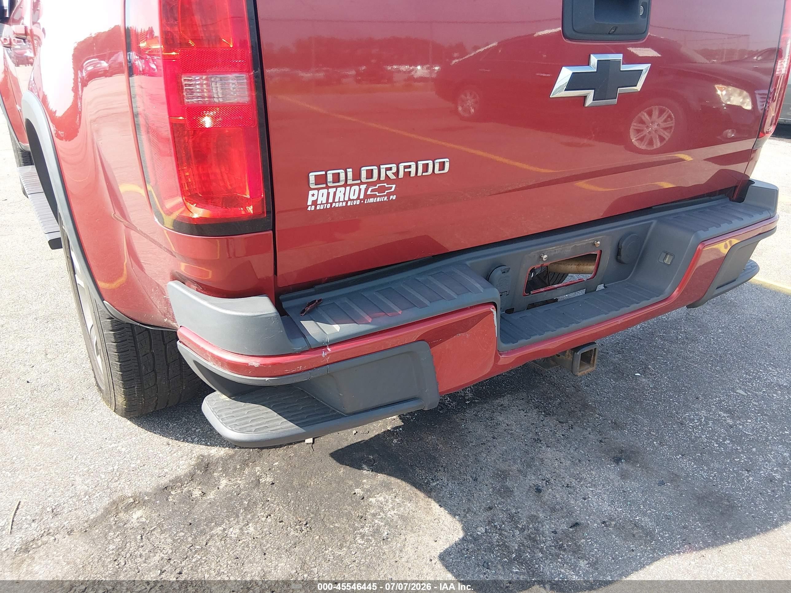 2015 Chevrolet Colorado Z71 Red vin: 1GCGTCE35F1214186