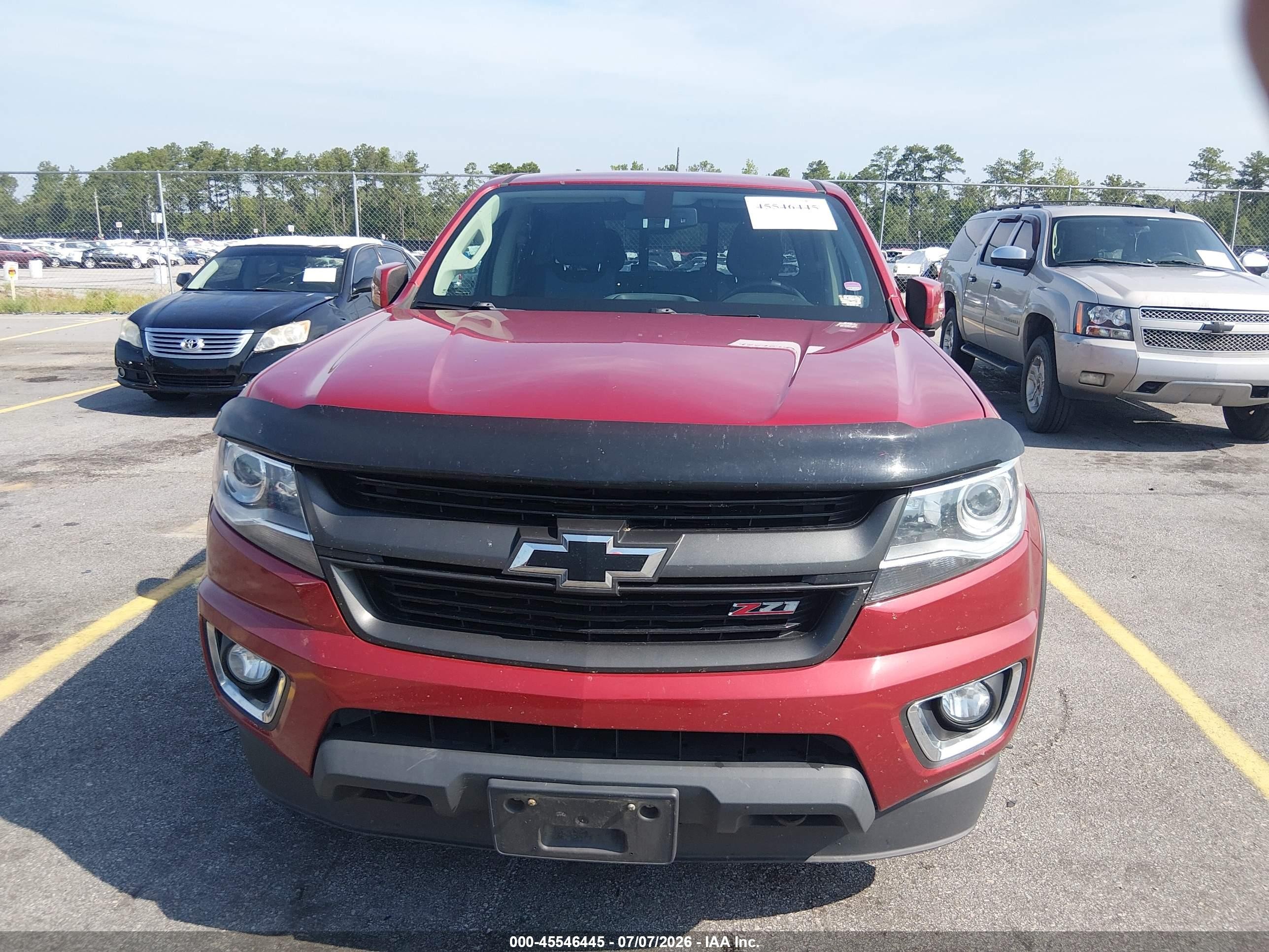 2015 Chevrolet Colorado Z71 Red vin: 1GCGTCE35F1214186