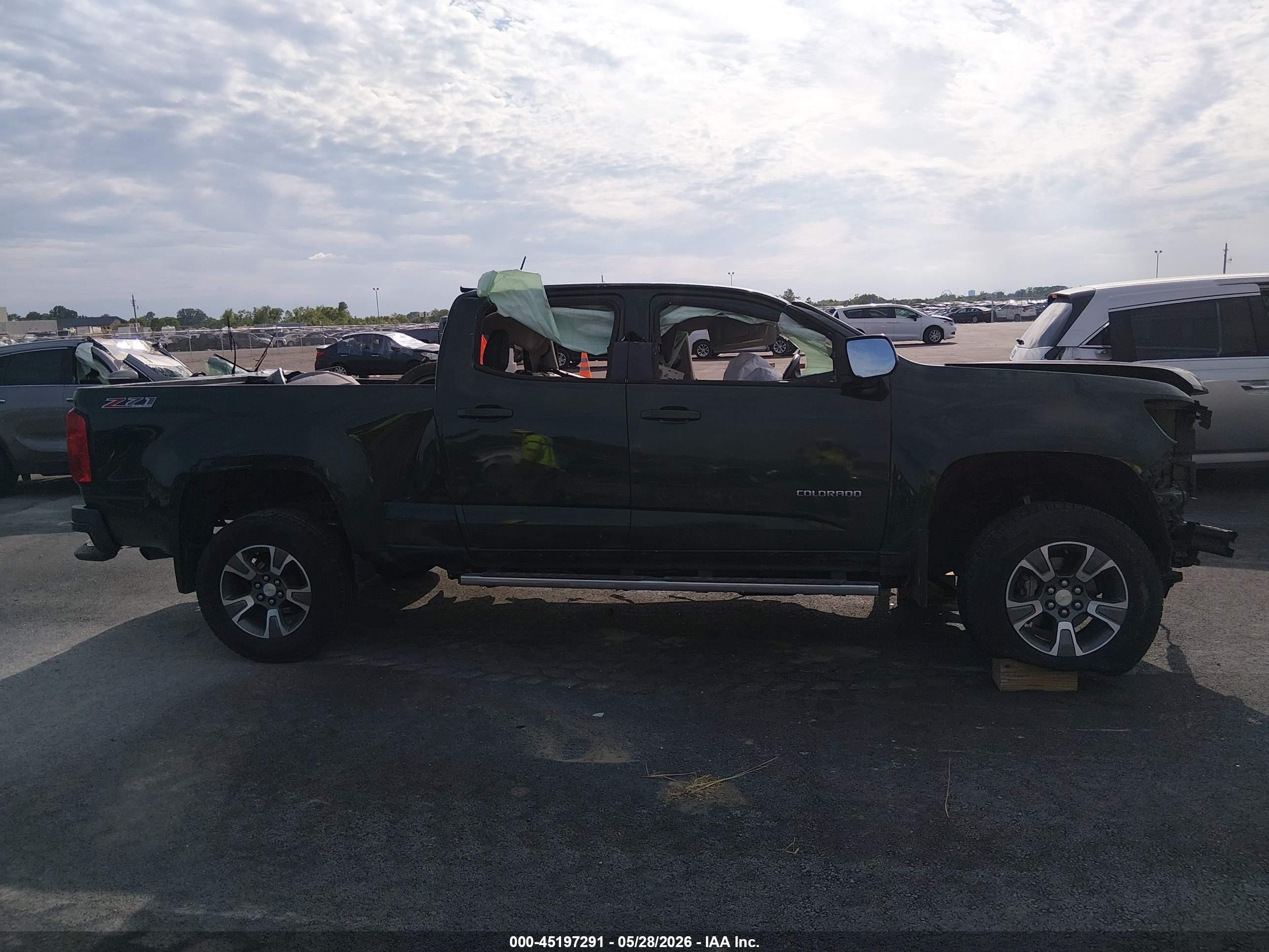 2015 Chevrolet Colorado Z71 Green vin: 1GCGTCE36F1183126