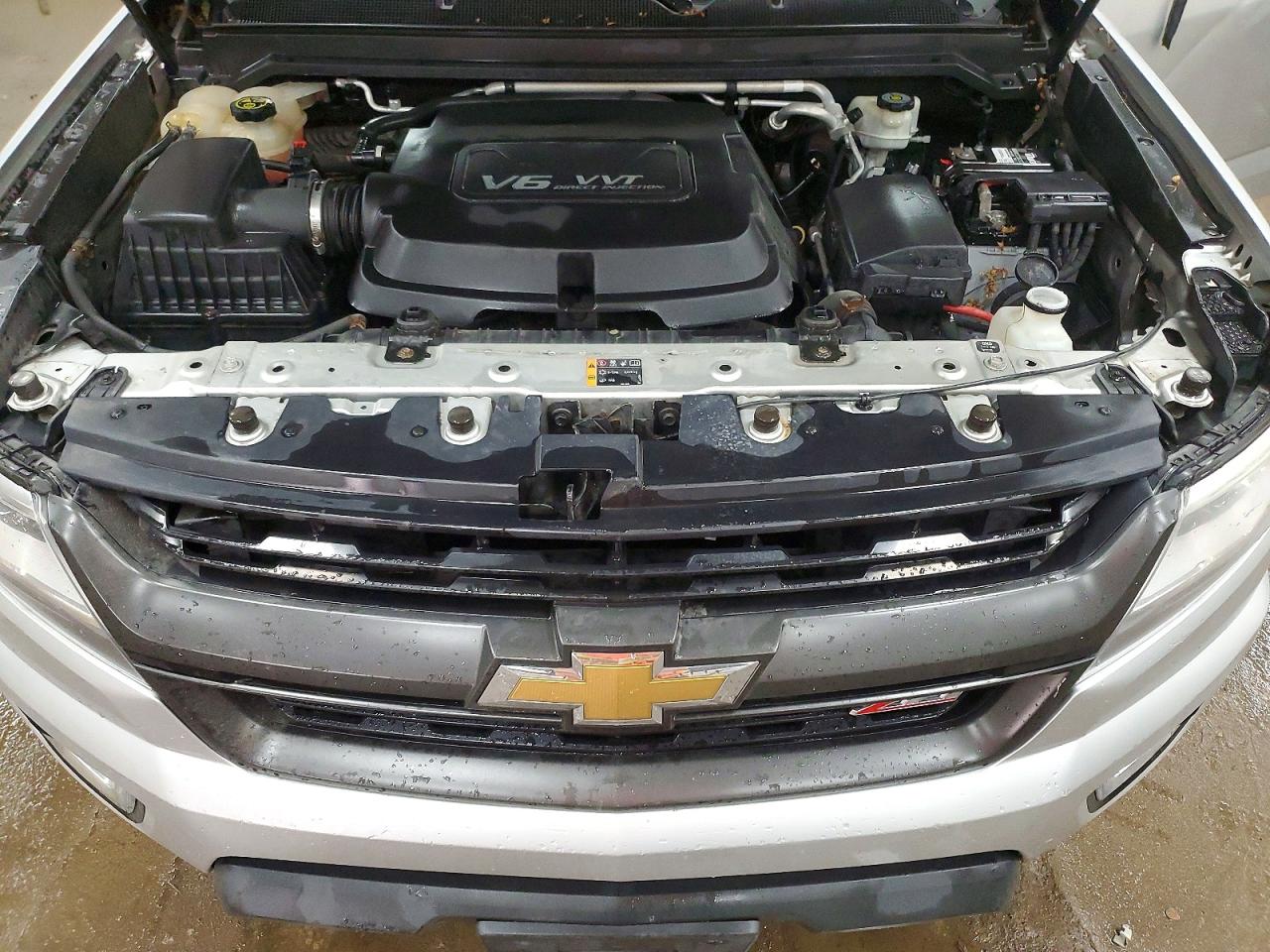 2015 Chevrolet Colorado Z71 Silver vin: 1GCGTCE36F1235211