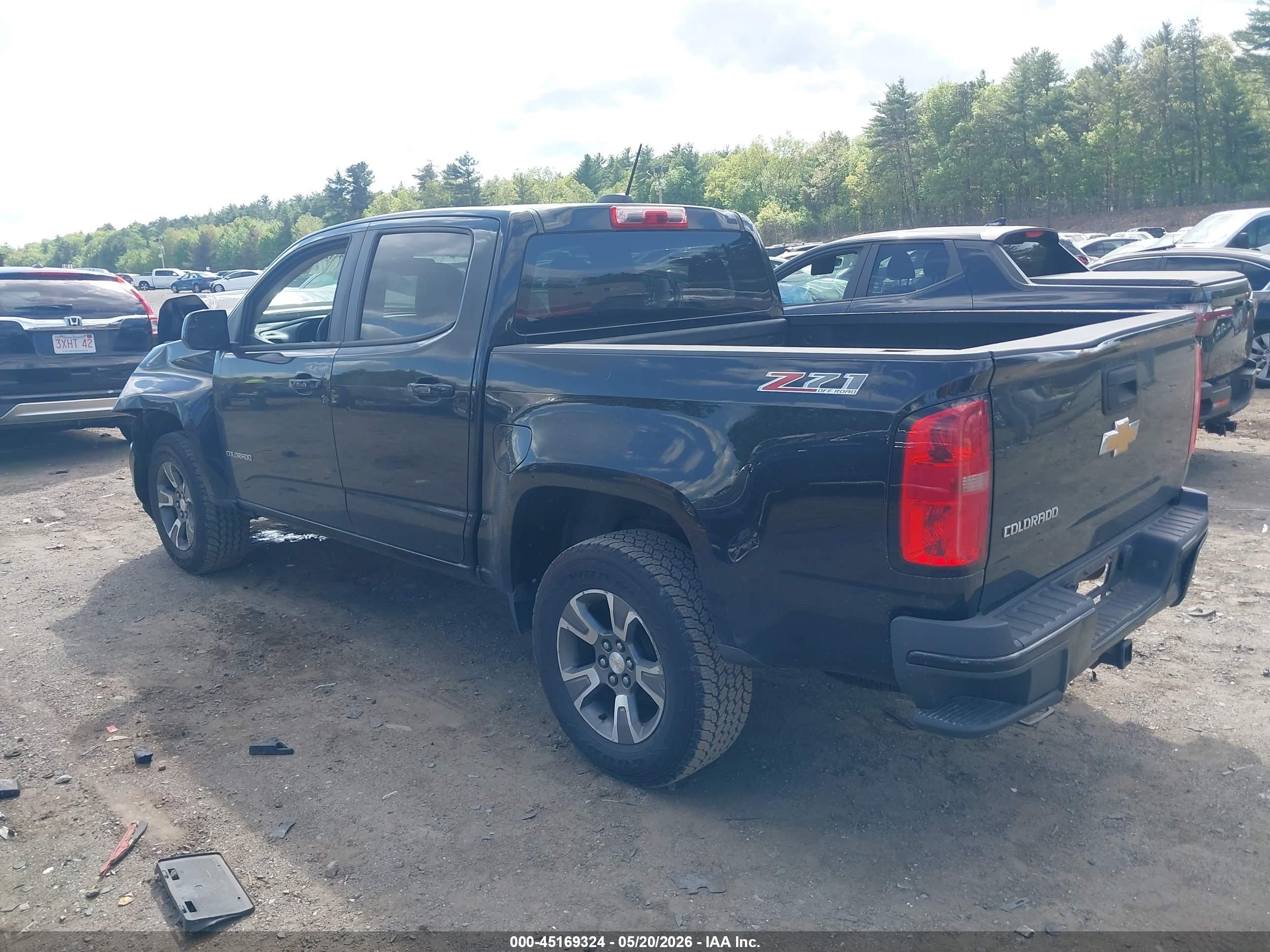 2015 Chevrolet Colorado Z71 Black vin: 1GCGTCE36F1243938