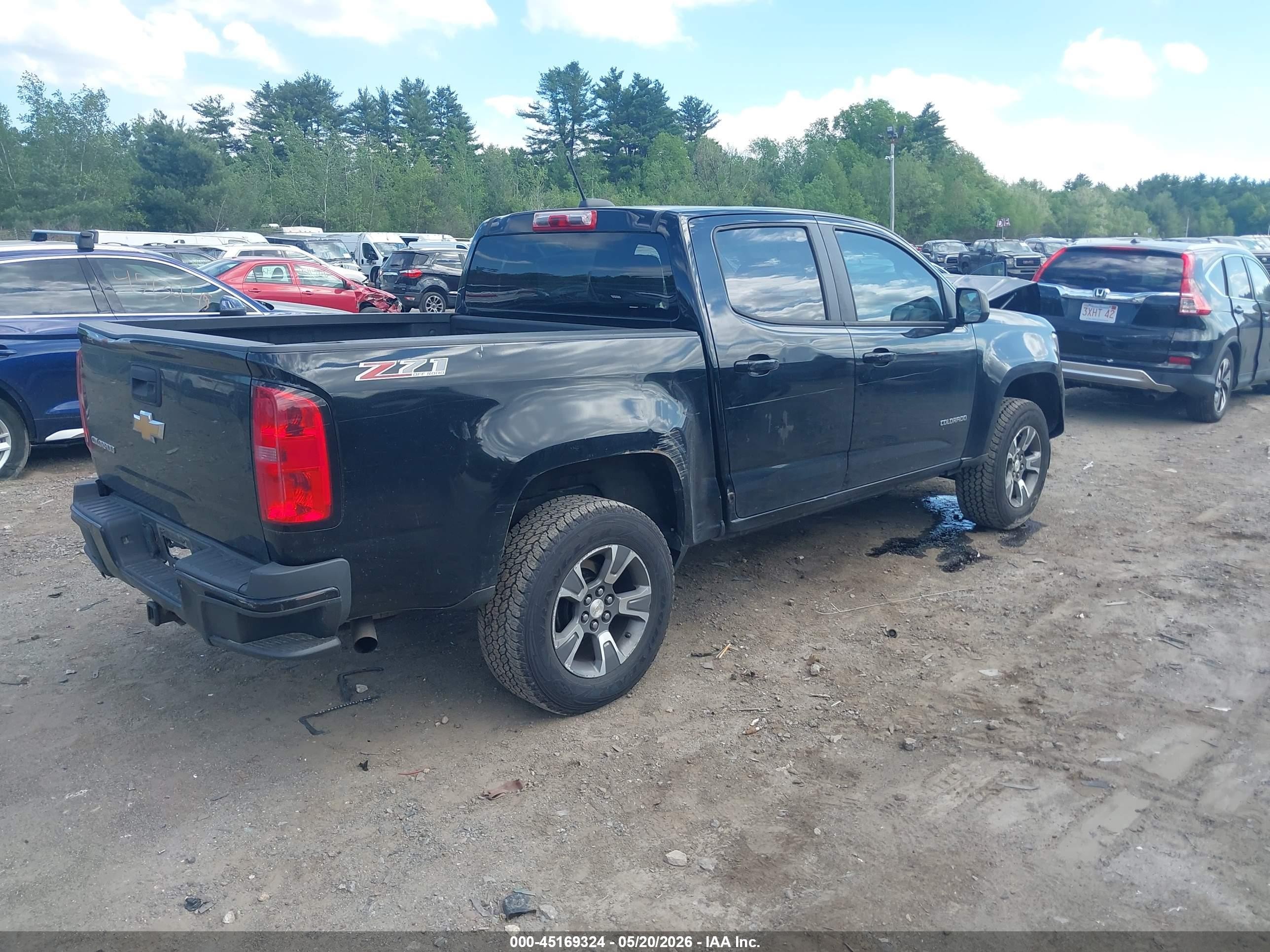 2015 Chevrolet Colorado Z71 Black vin: 1GCGTCE36F1243938