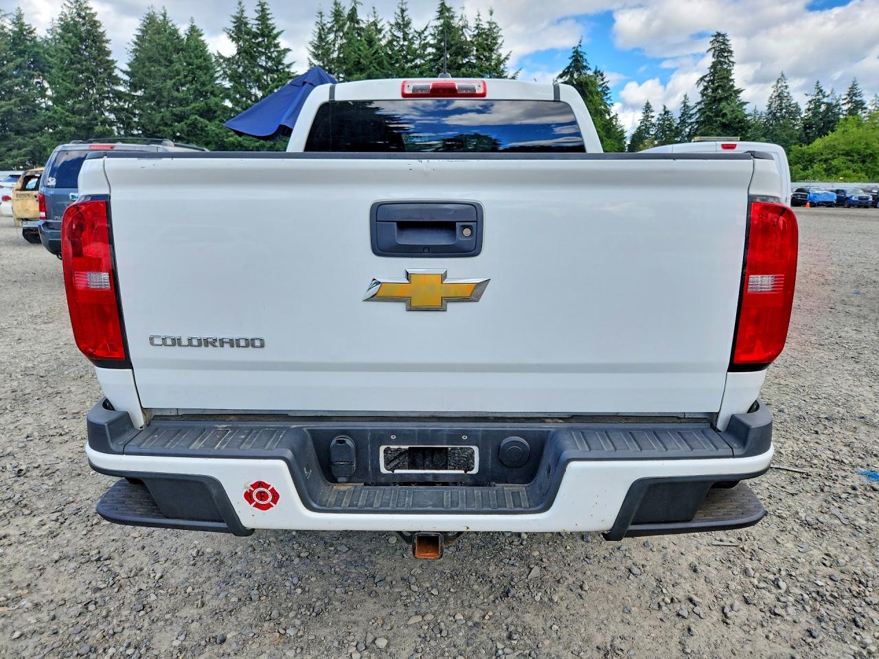 2015 Chevrolet Colorado Z71 White vin: 1GCGTCE37F1127602