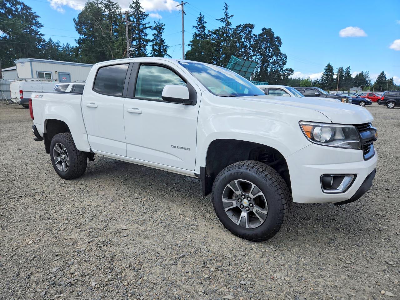 2015 Chevrolet Colorado Z71 White vin: 1GCGTCE37F1127602