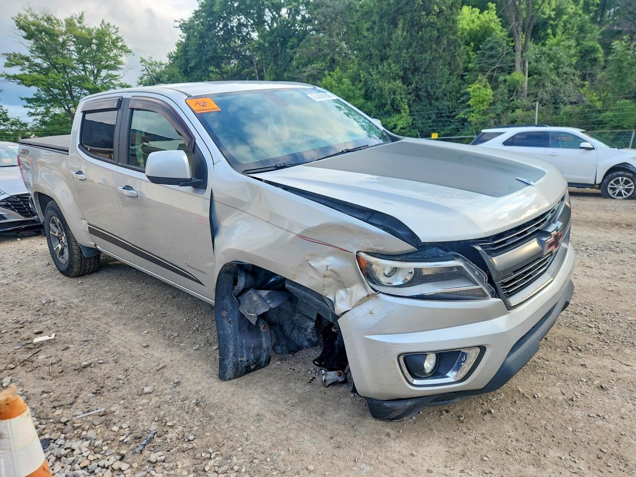 2015 Chevrolet Colorado Z71 Silver vin: 1GCGTCE37F1185225