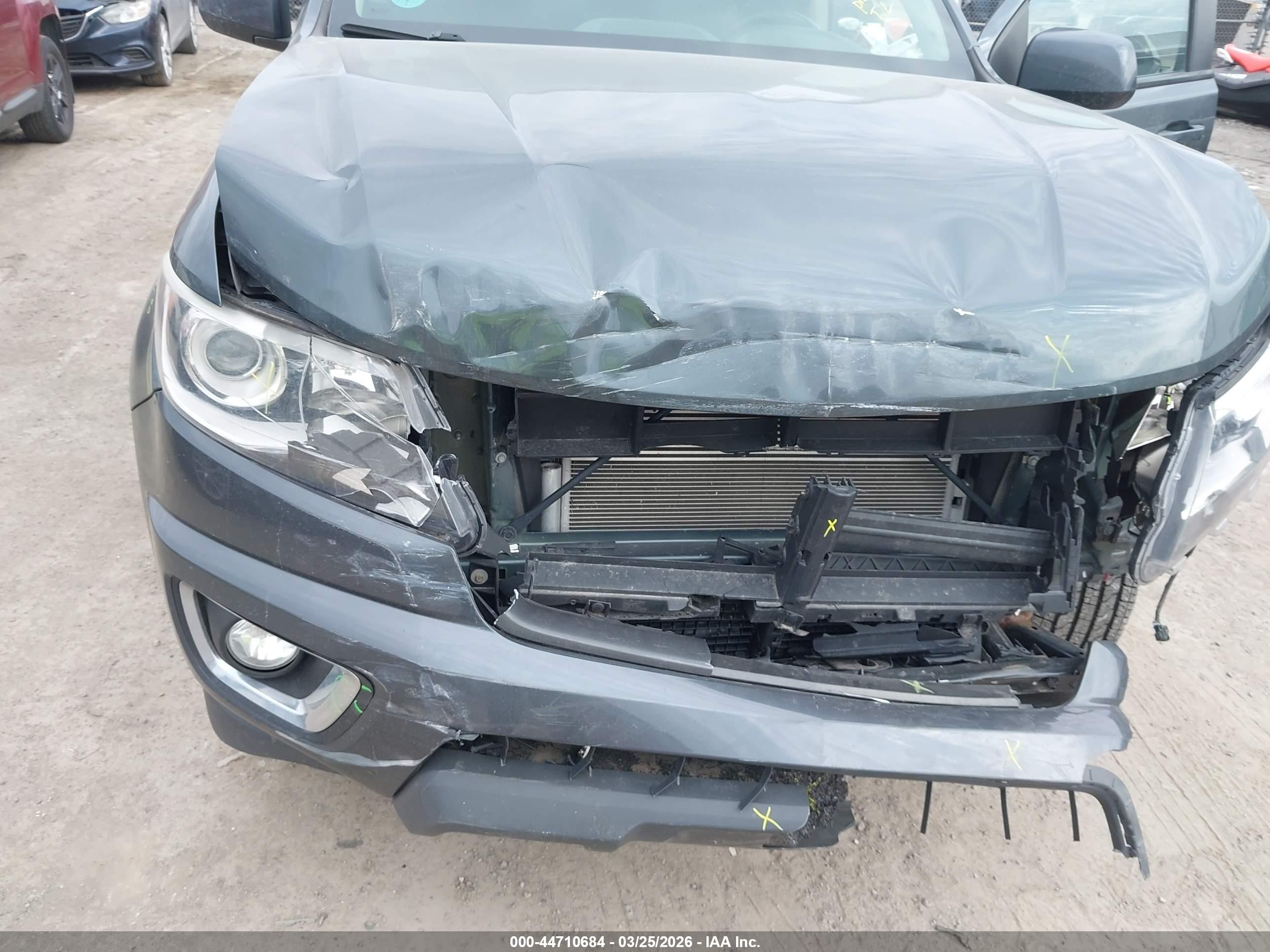2015 Chevrolet Colorado Z71 Gray vin: 1GCGTCE37F1264233