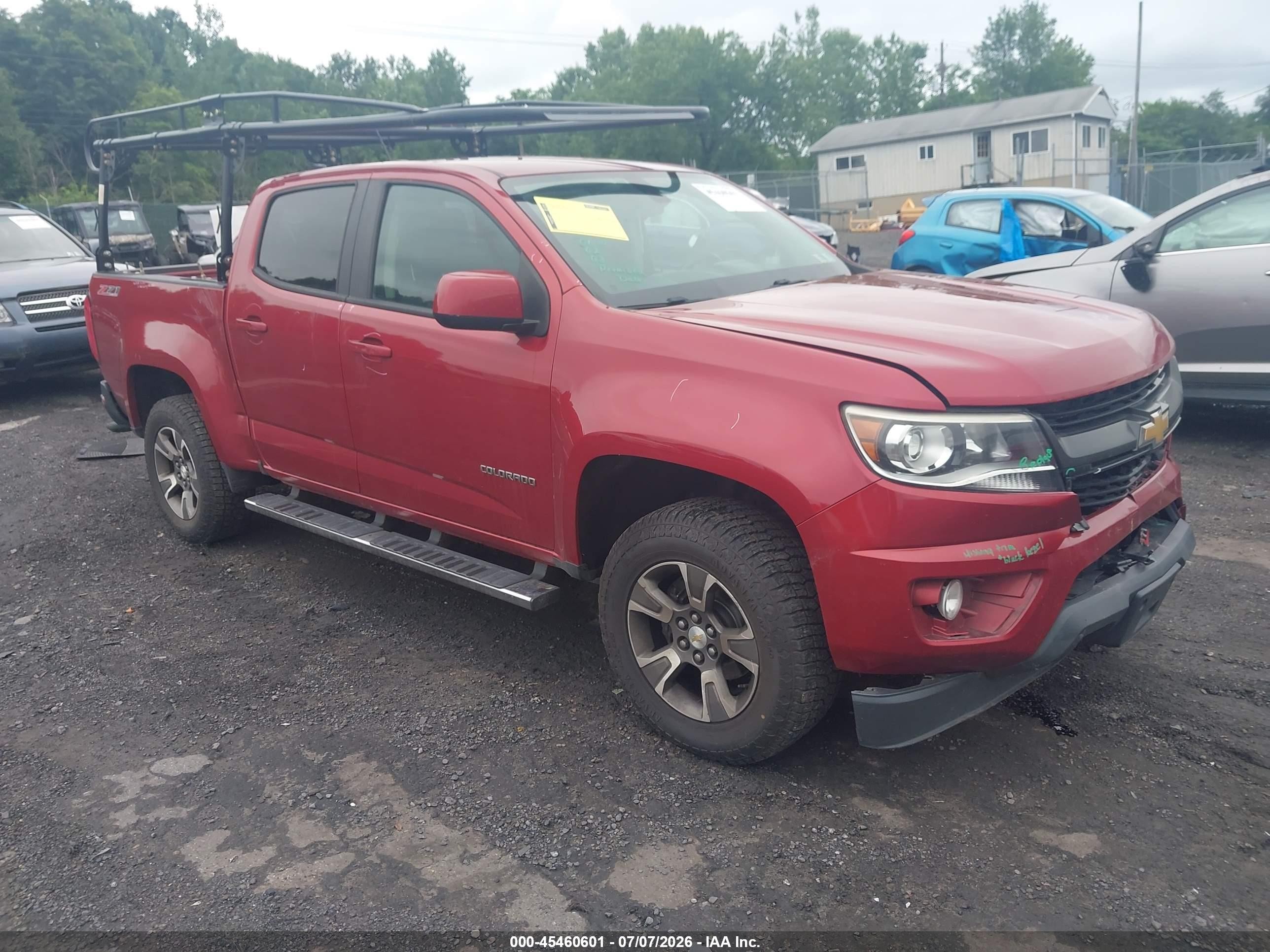 2015 Chevrolet Colorado Z71 Red vin: 1GCGTCE38F1211542