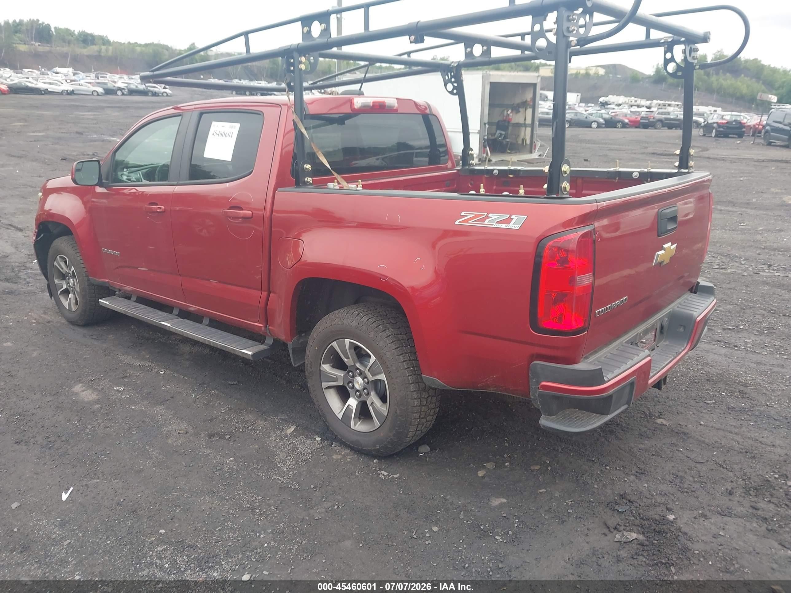 2015 Chevrolet Colorado Z71 Red vin: 1GCGTCE38F1211542