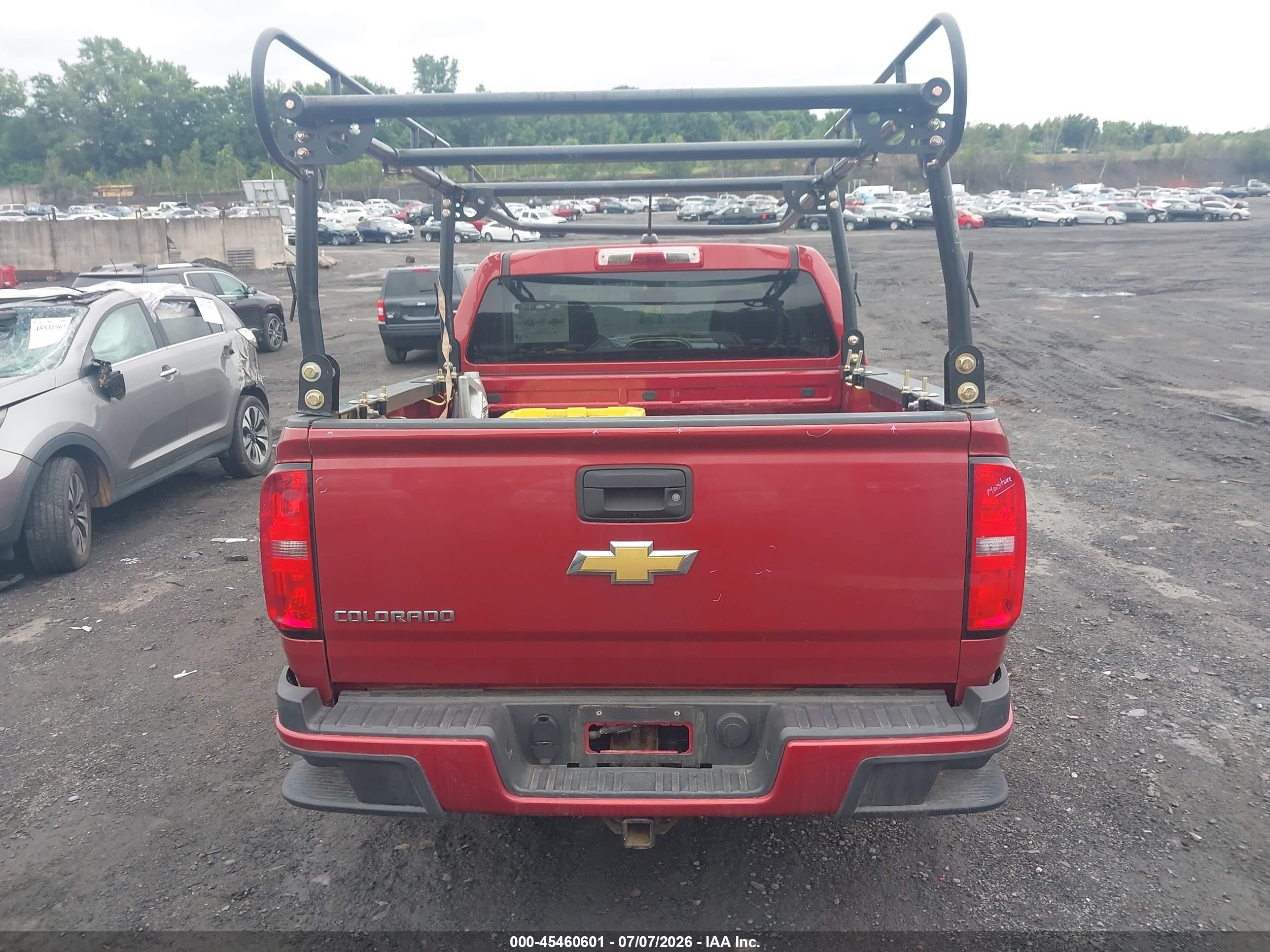 2015 Chevrolet Colorado Z71 Red vin: 1GCGTCE38F1211542