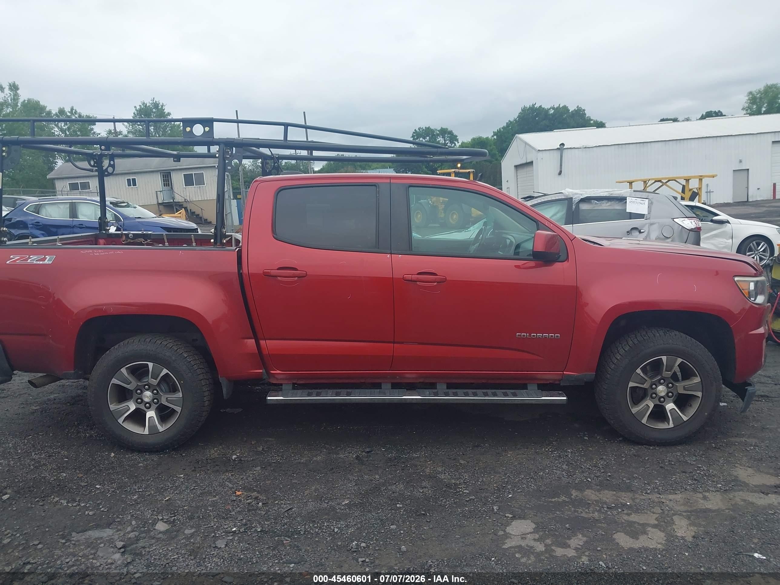 2015 Chevrolet Colorado Z71 Red vin: 1GCGTCE38F1211542