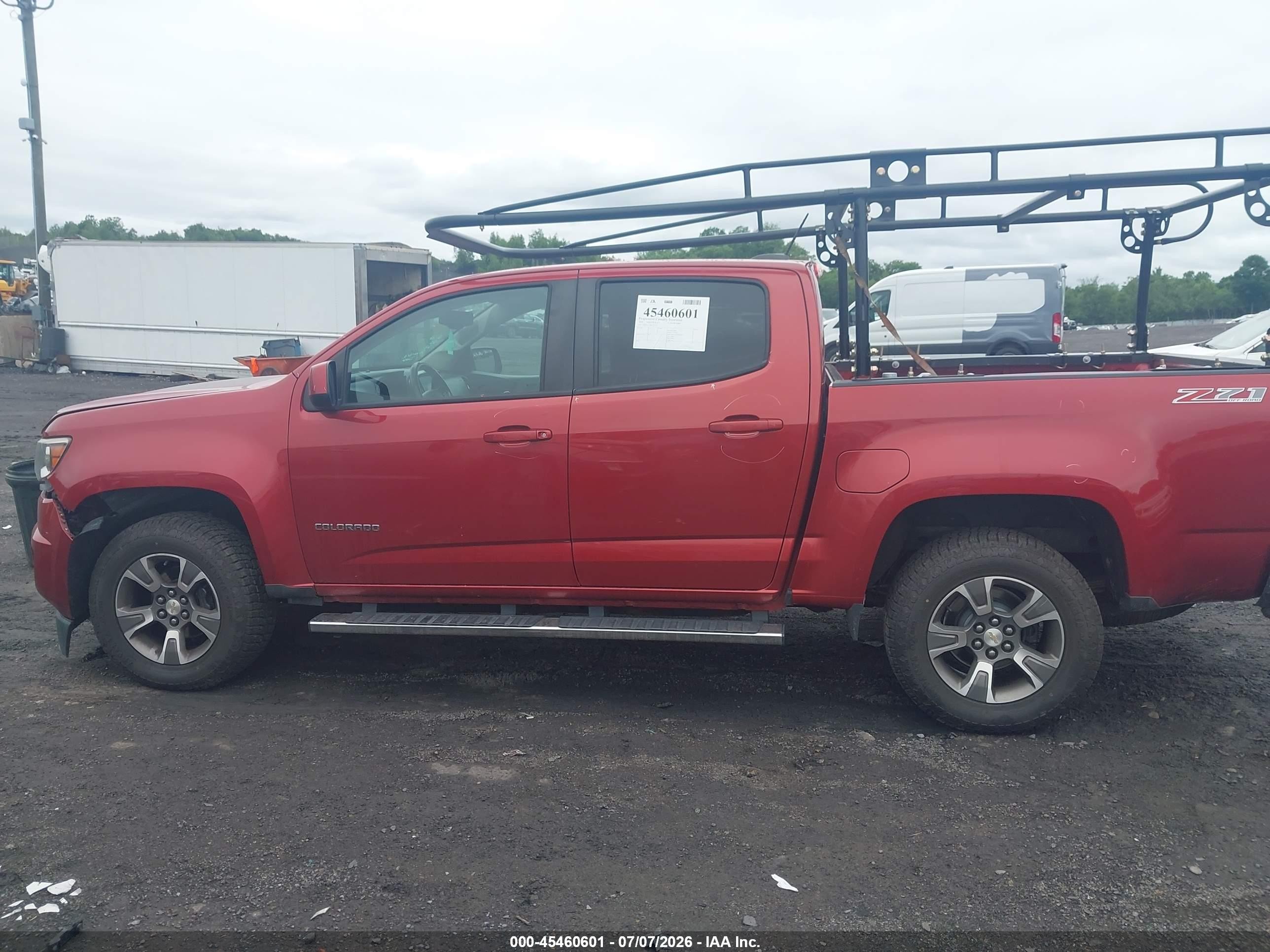 2015 Chevrolet Colorado Z71 Red vin: 1GCGTCE38F1211542