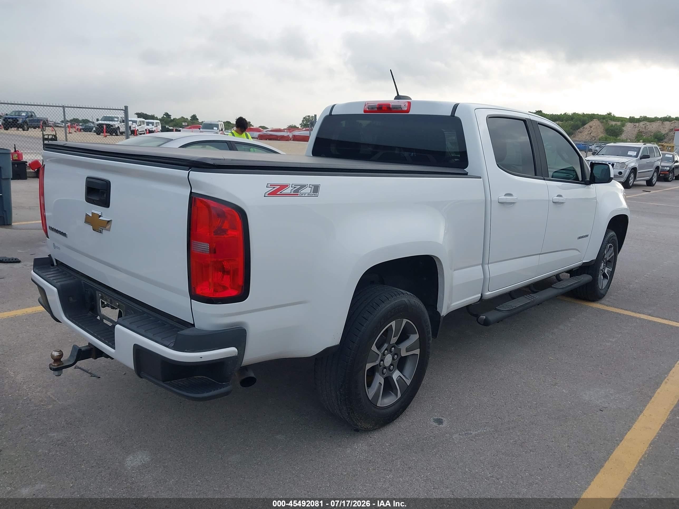2015 Chevrolet Colorado Z71 White vin: 1GCGTCE39F1146006
