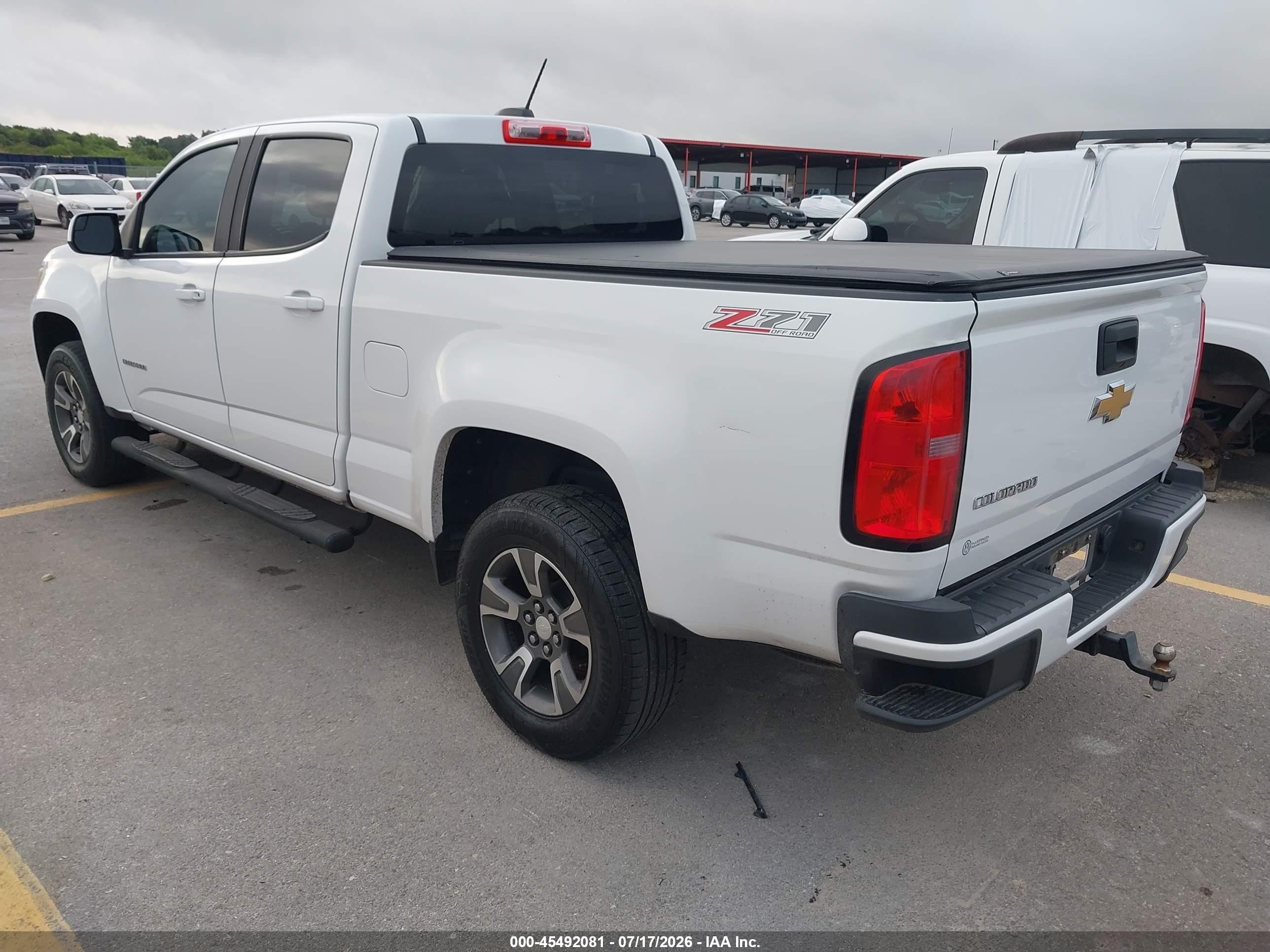 2015 Chevrolet Colorado Z71 White vin: 1GCGTCE39F1146006