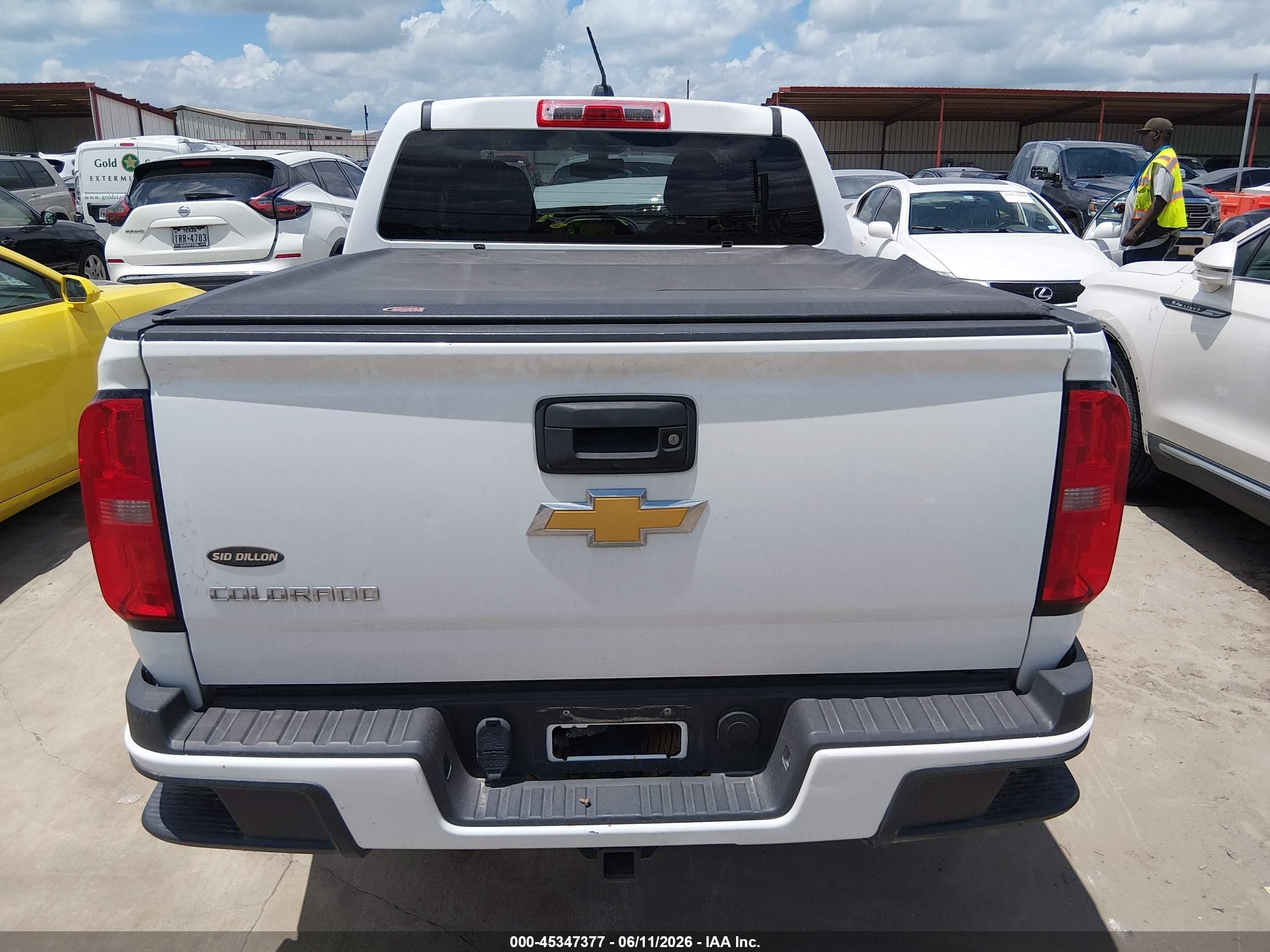 2015 Chevrolet Colorado 4wd Z71 White vin: 1GCGTCE39F1177482