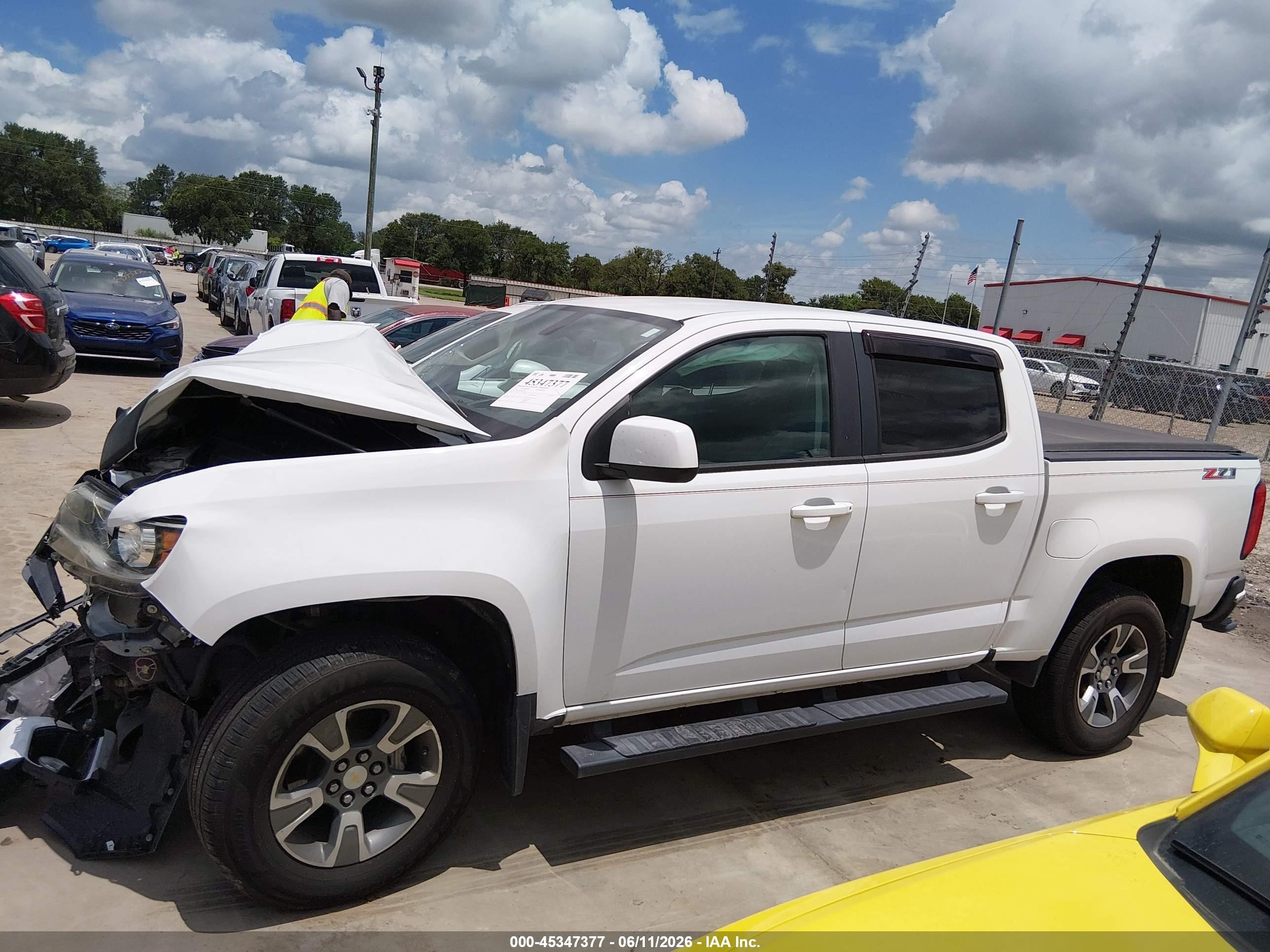 2015 Chevrolet Colorado 4wd Z71 White vin: 1GCGTCE39F1177482