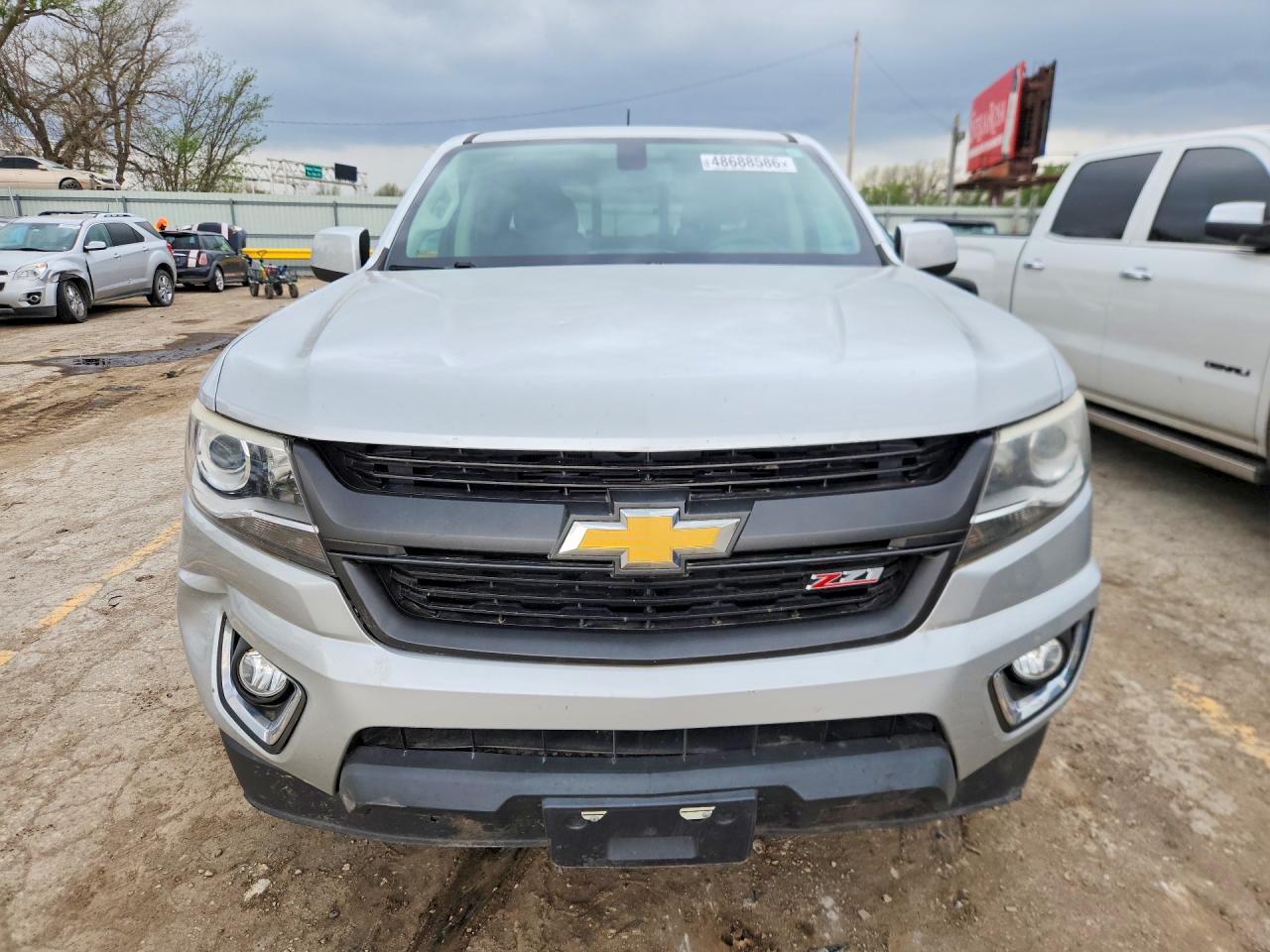 2015 Chevrolet Colorado Z71 Silver vin: 1GCGTCE39F1269613