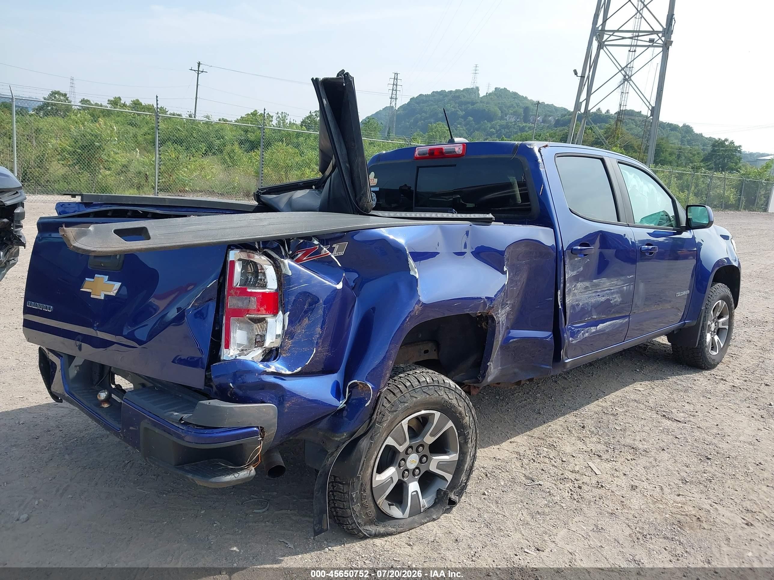 2015 Chevrolet Colorado 4wd Z71 Синий vin: 1GCGTCE3XF1224955