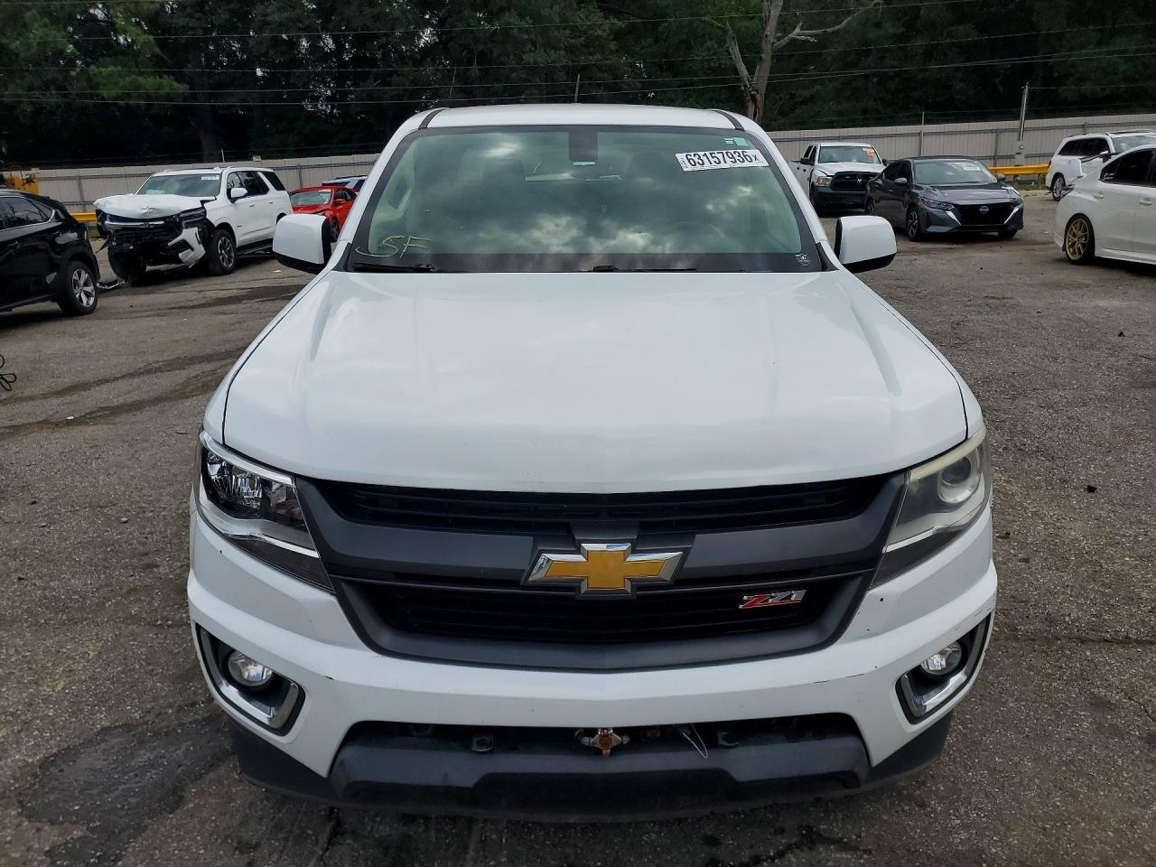 2015 Chevrolet Colorado Z71 White vin: 1GCGTCE3XF1229315