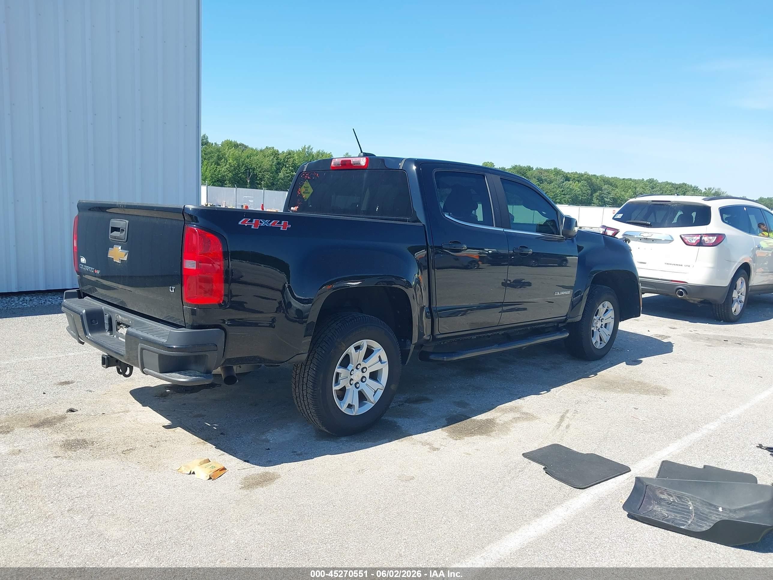 2018 Chevrolet Colorado Lt Black vin: 1GCGTCEN5J1123168