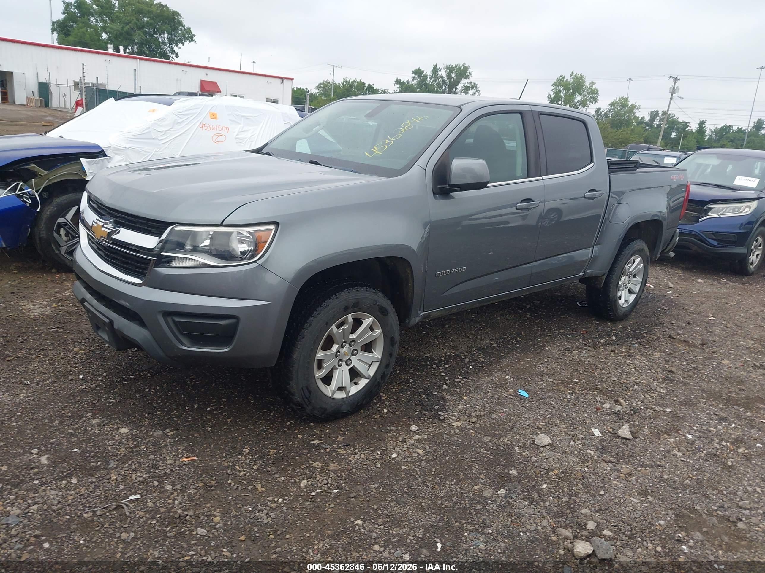 2019 Chevrolet Colorado Lt Gray vin: 1GCGTCEN6K1102444