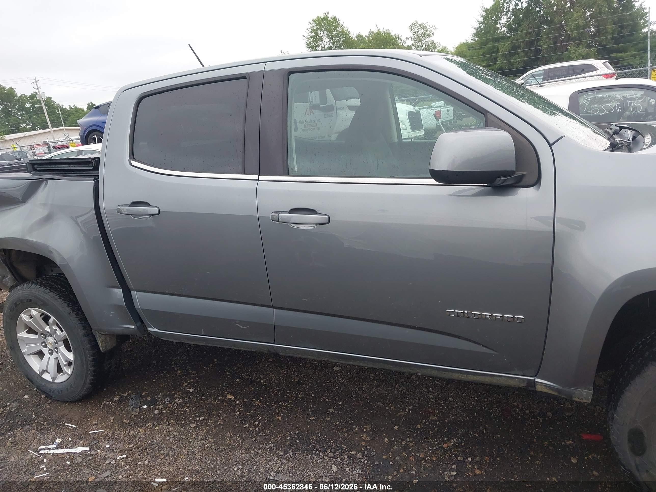 2019 Chevrolet Colorado Lt Gray vin: 1GCGTCEN6K1102444
