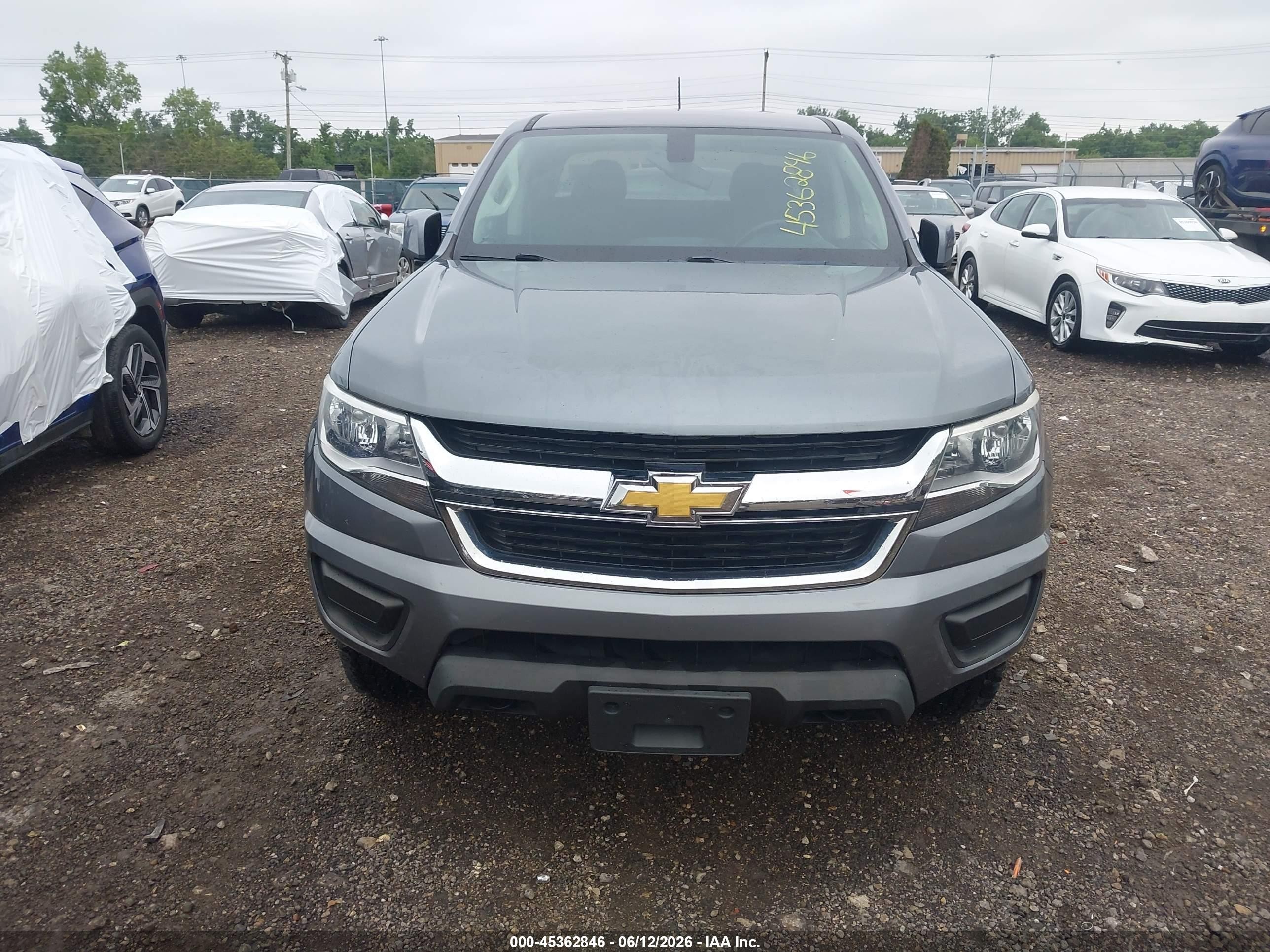 2019 Chevrolet Colorado Lt Gray vin: 1GCGTCEN6K1102444