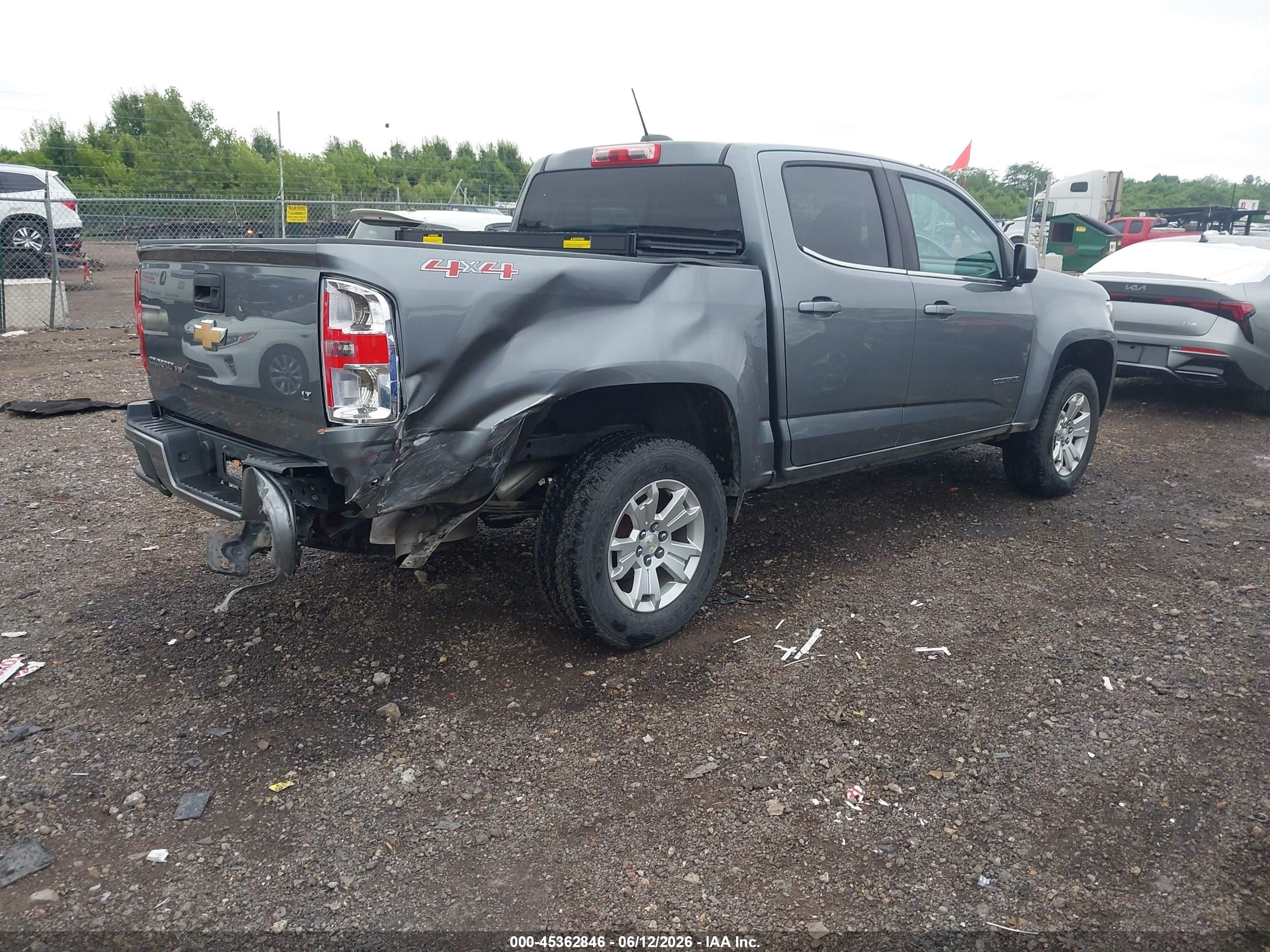 2019 Chevrolet Colorado Lt Gray vin: 1GCGTCEN6K1102444
