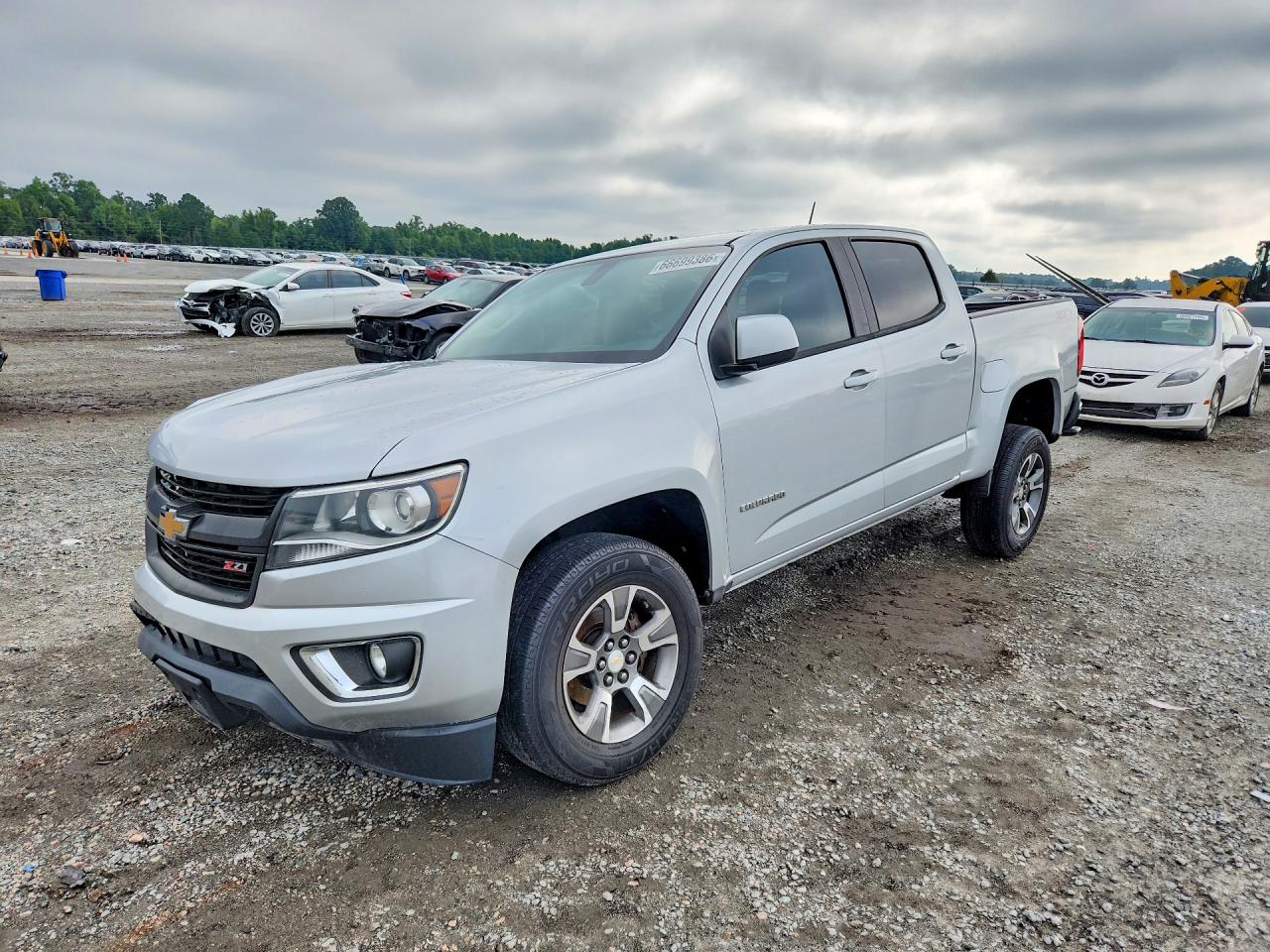 2016 Chevrolet Colorado Z71 Серебряный vin: 1GCGTDE0G1265893