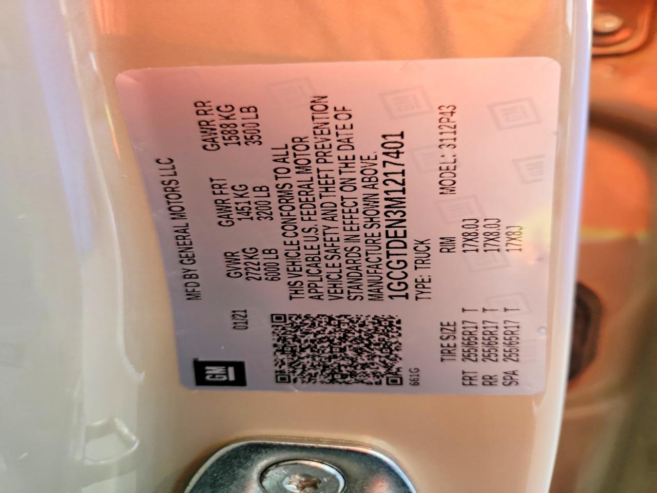 2021 Chevrolet Colorado Z71 Tan vin: 1GCGTDEN3M1217401