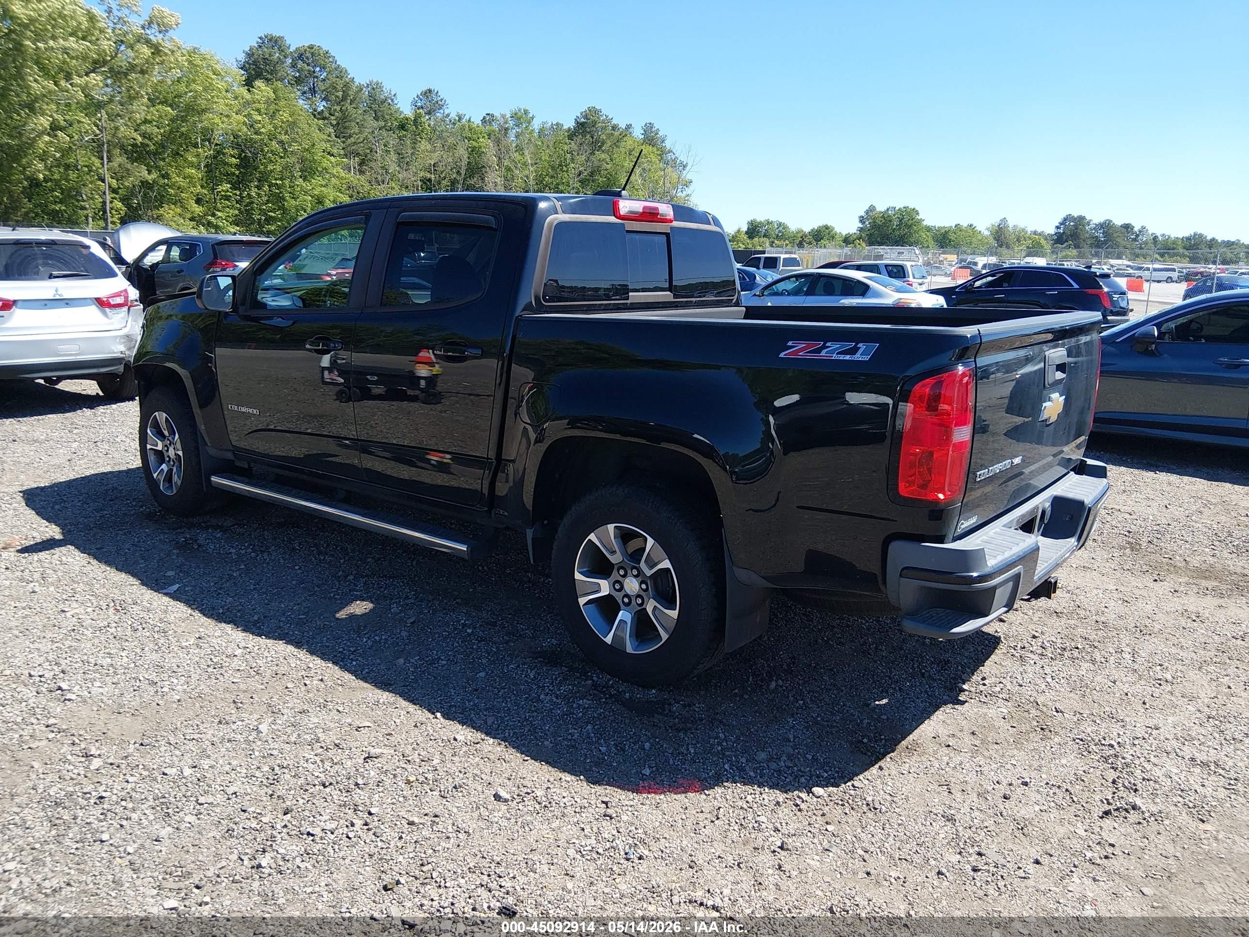 2018 Chevrolet Colorado Z71 Черный vin: 1GCGTDEN4J1143174