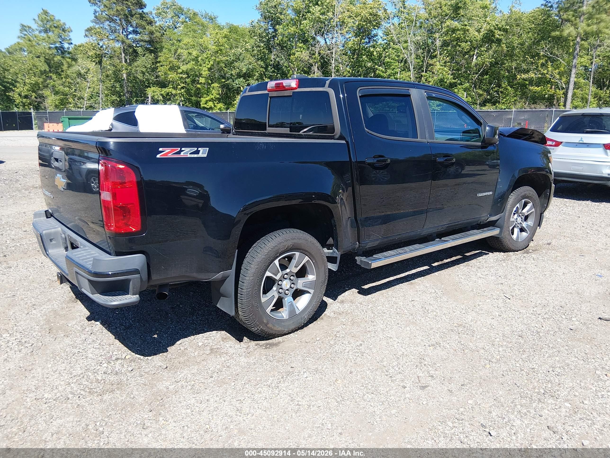 2018 Chevrolet Colorado Z71 Черный vin: 1GCGTDEN4J1143174