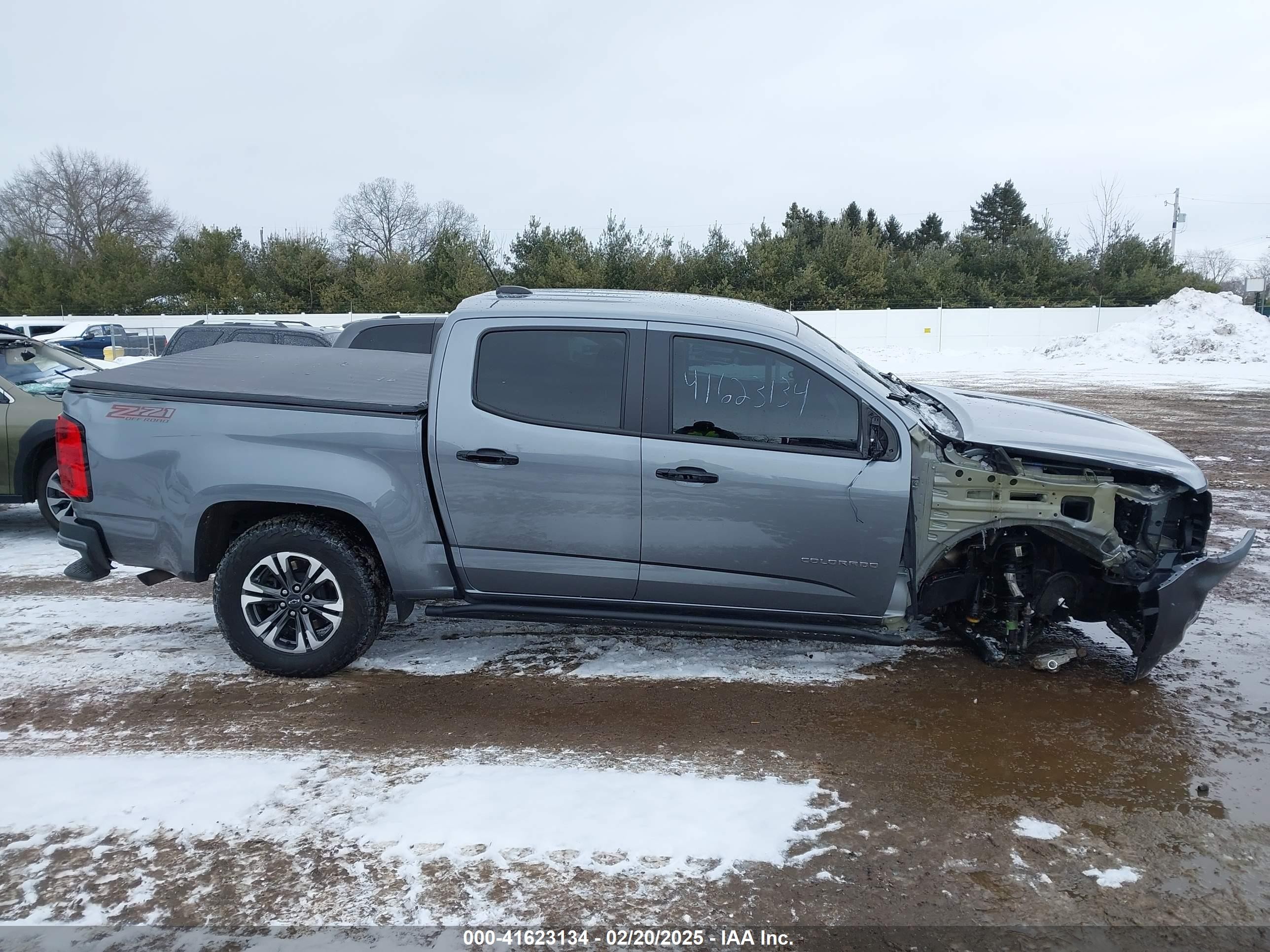 2021 Chevrolet Colorado 4wd  Short Box Z71 Gray vin: 1GCGTDEN6M1247525