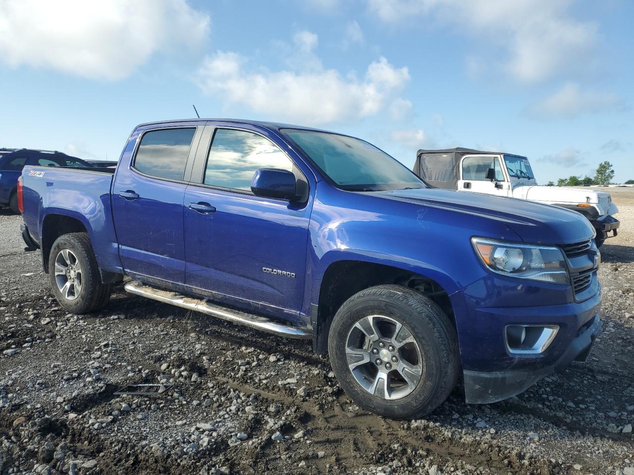2017 Chevrolet Colorado Z71 Blue vin: 1GCGTDEN9H1318349