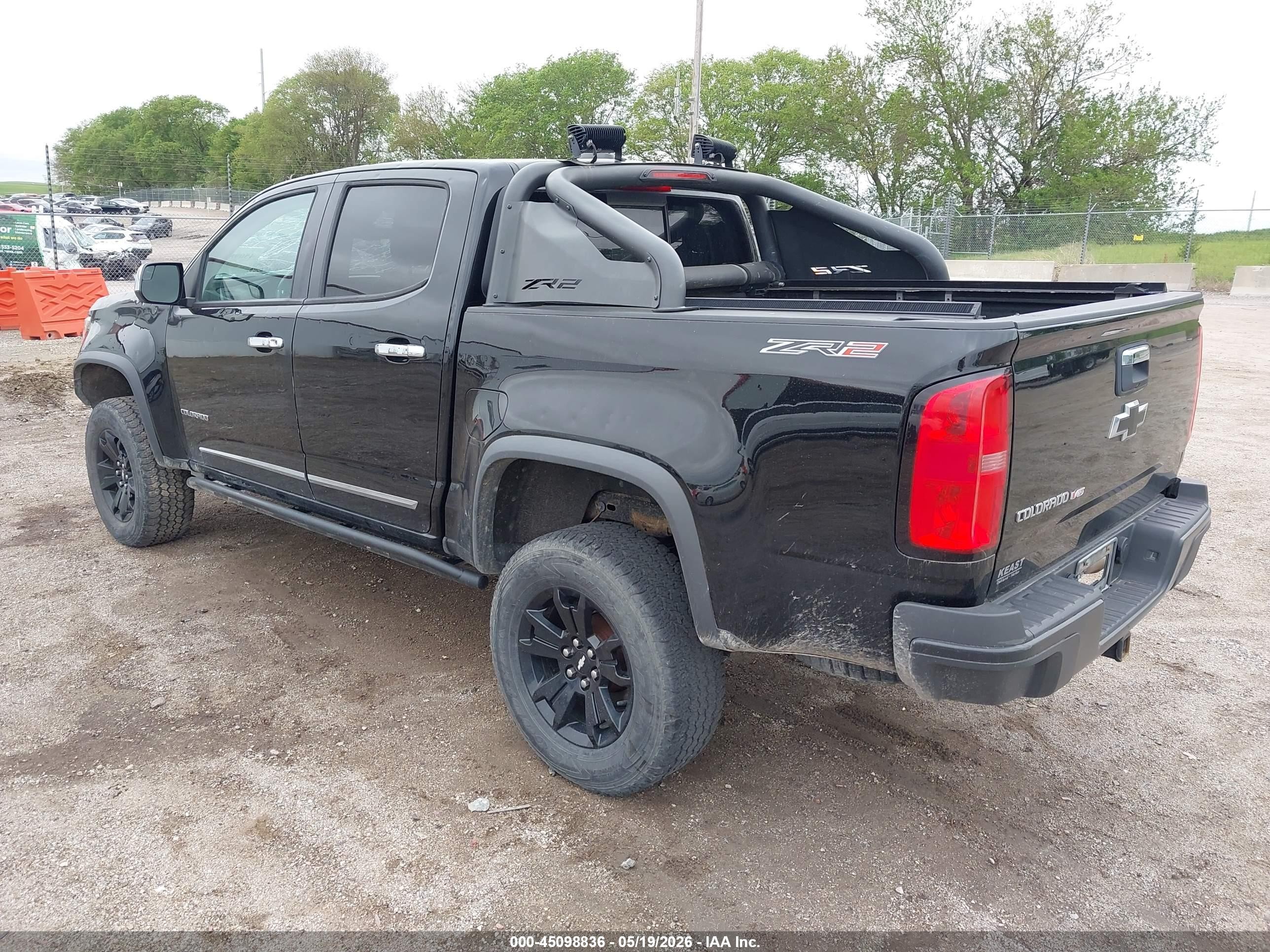 2018 Chevrolet Colorado Zr2 Black vin: 1GCGTEEN4J1247928