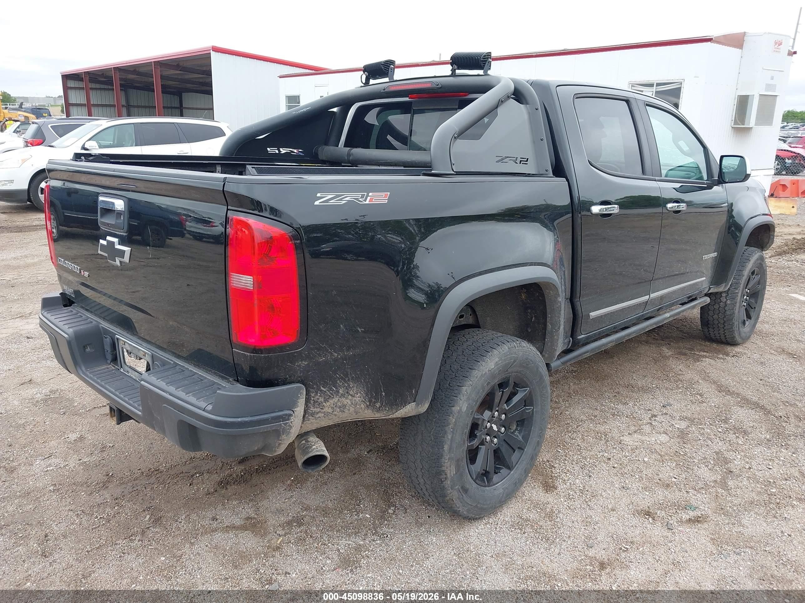 2018 Chevrolet Colorado Zr2 Black vin: 1GCGTEEN4J1247928