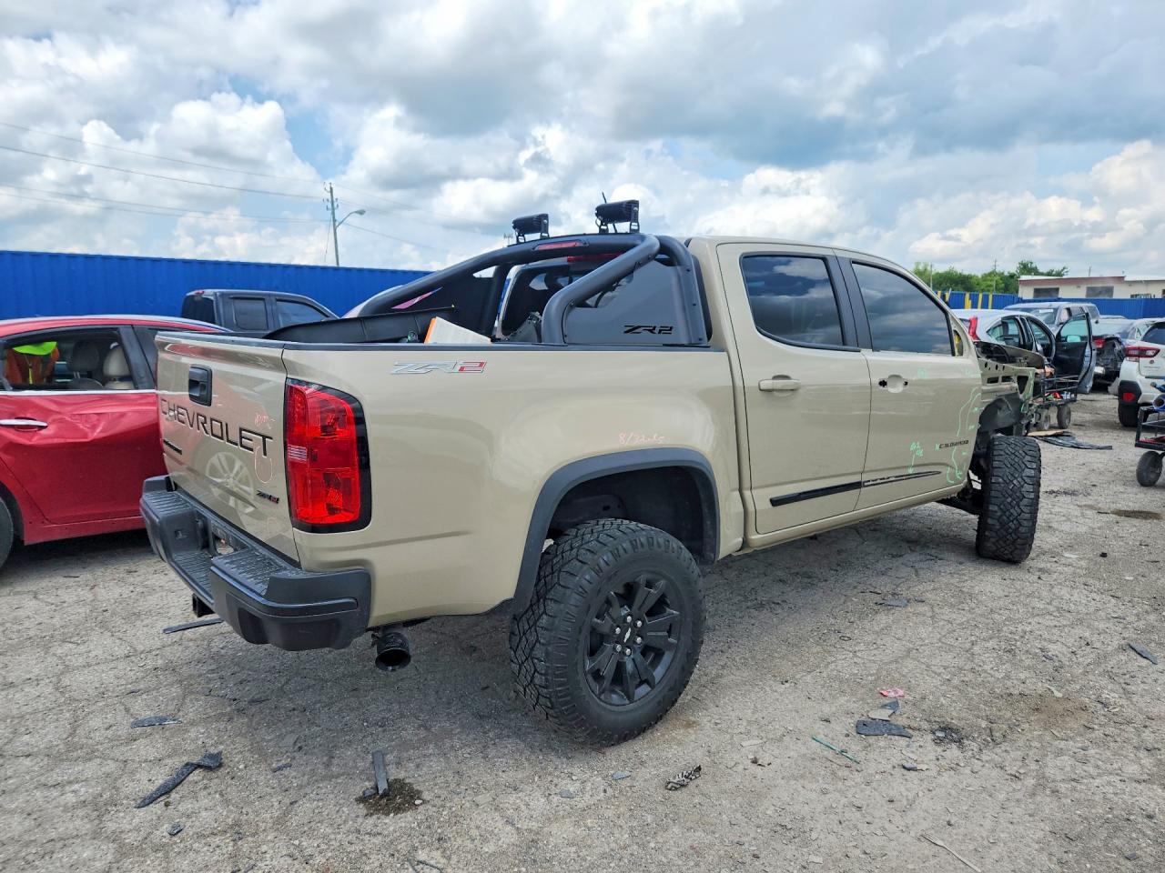 2021 Chevrolet Colorado Zr2 Золотой vin: 1GCGTEEN8M1254174
