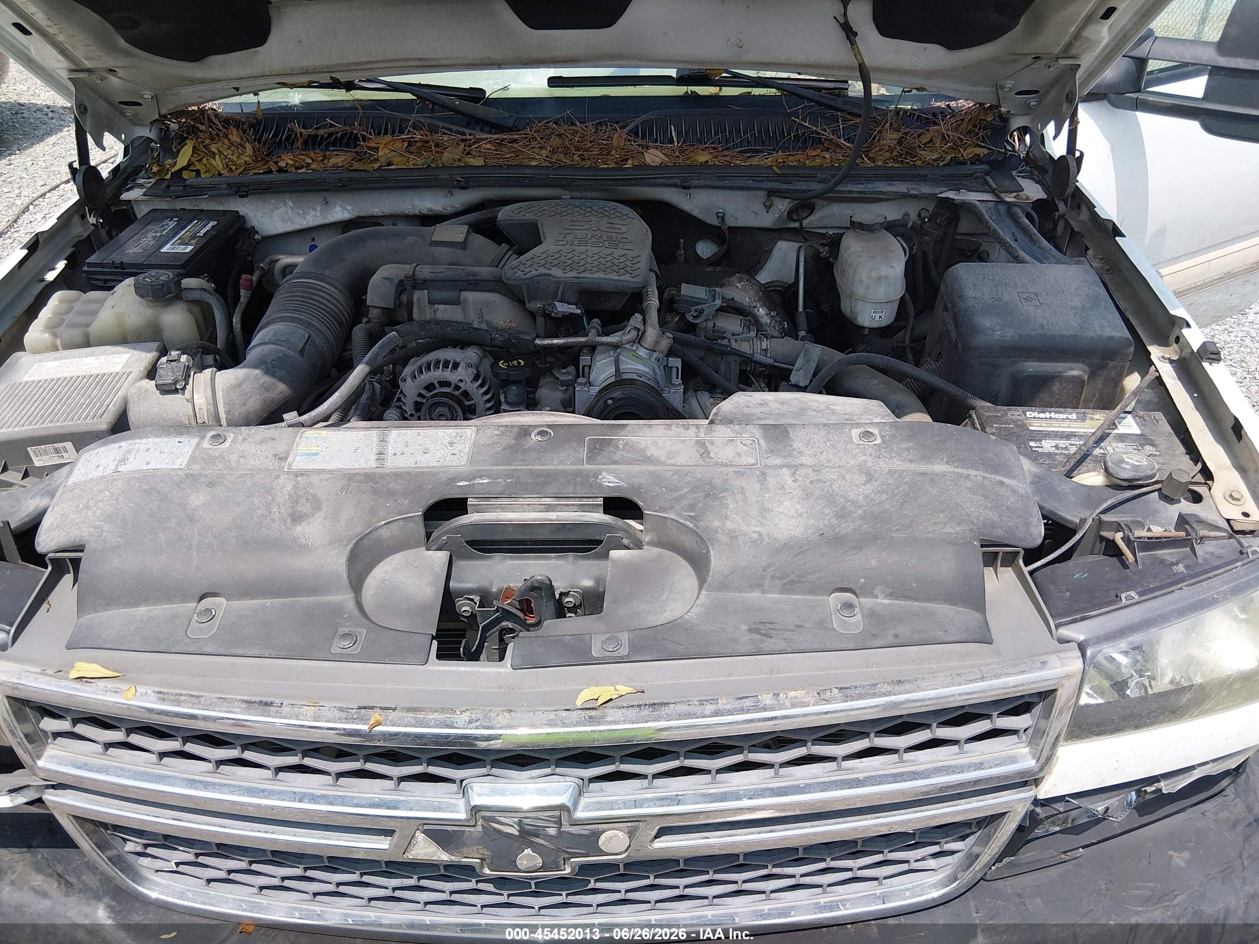 2005 Chevrolet Silverado 2500hd Ls White vin: 1GCHC23225F884272