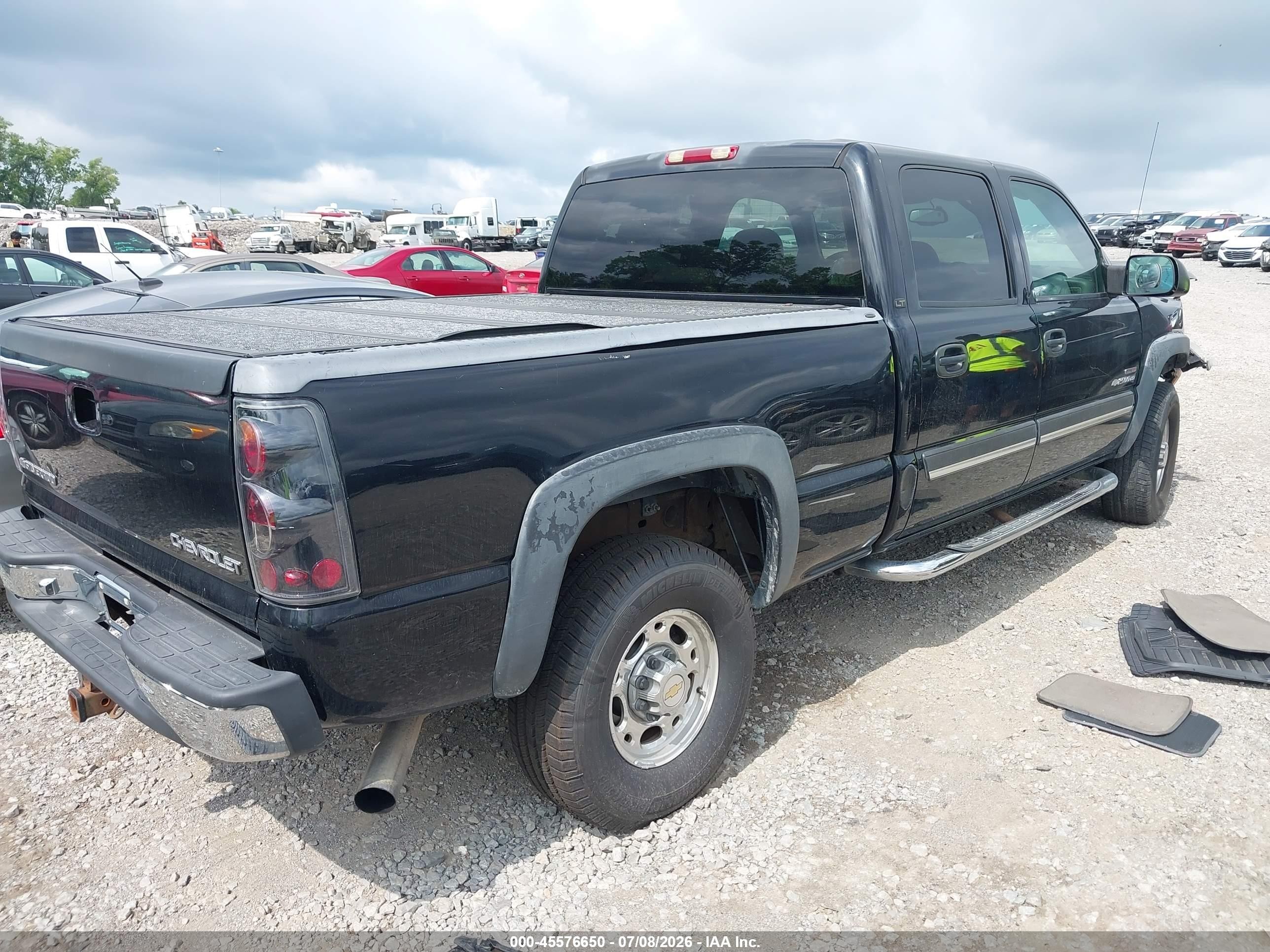 2005 Chevrolet Silverado 2500hd Lt Black vin: 1GCHC23275F861375